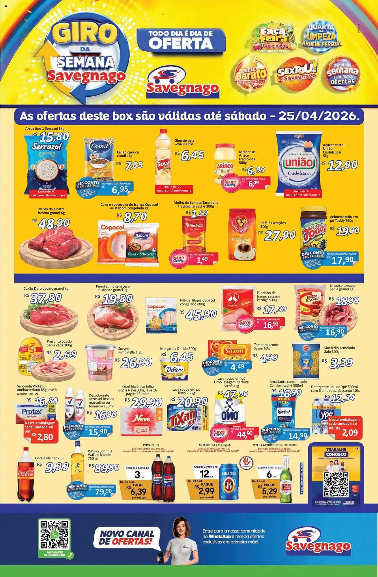 Encarte de Catálogo Supermercados Savegnago 23 de abril até 26 de abril 2026 - Pagina 1