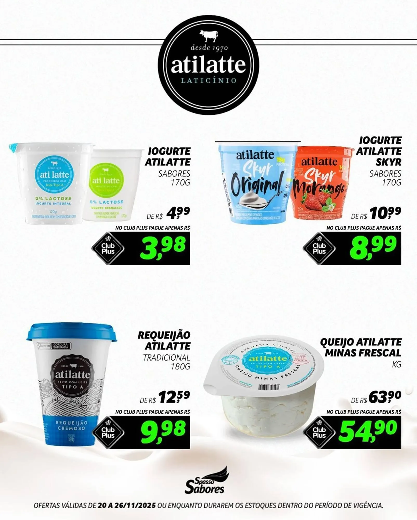 Encarte de Folheto Spasso Sabores 20 de novembro até 26 de novembro 2025 - Pagina 1