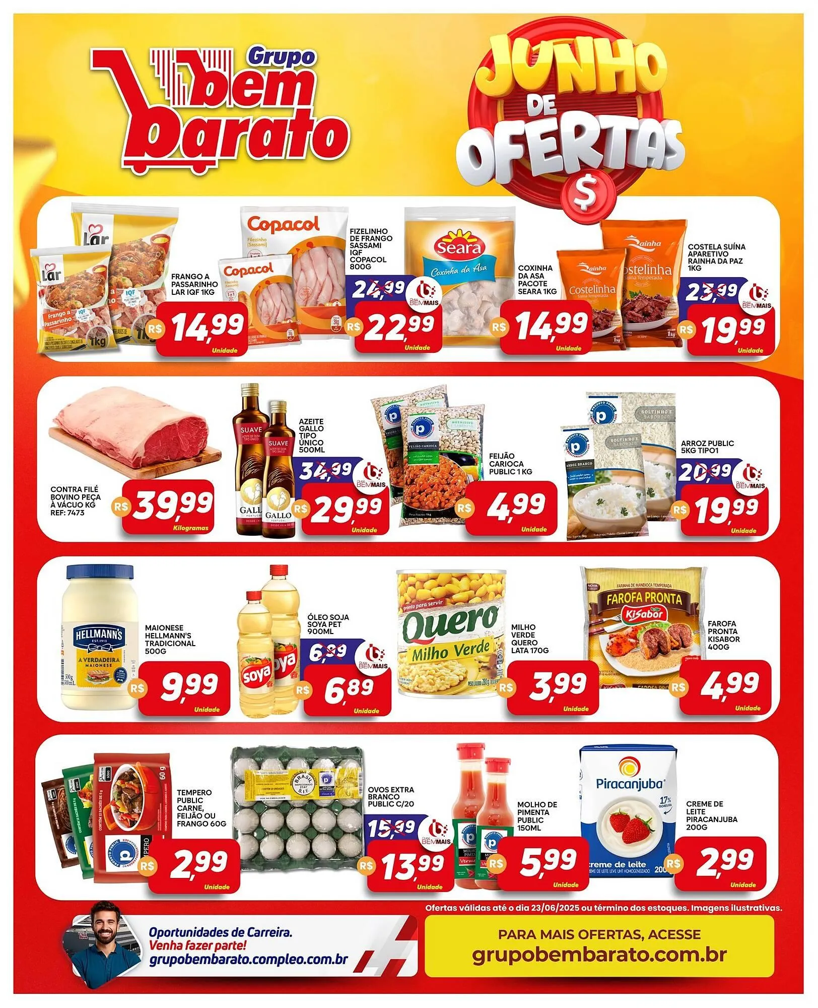 Encarte de Catálogo Supermercado Bem Barato 17 de junho até 23 de junho 2025 - Pagina 3