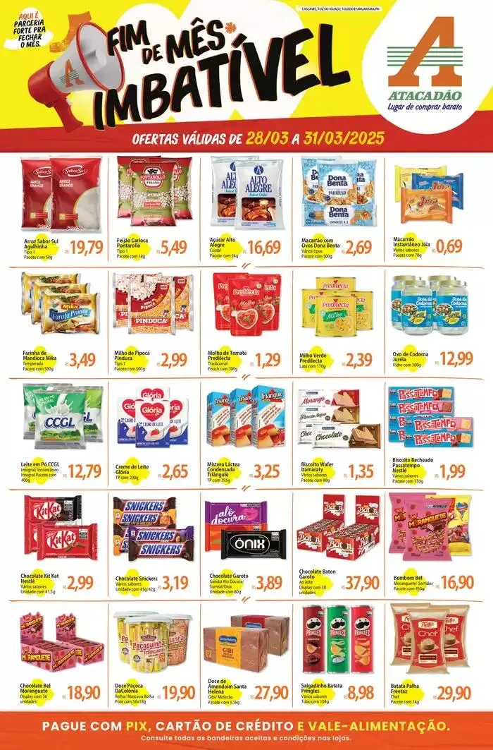 Encarte de Ótima oferta para todos os clientes 28 de março até 31 de março 2025 - Pagina 1