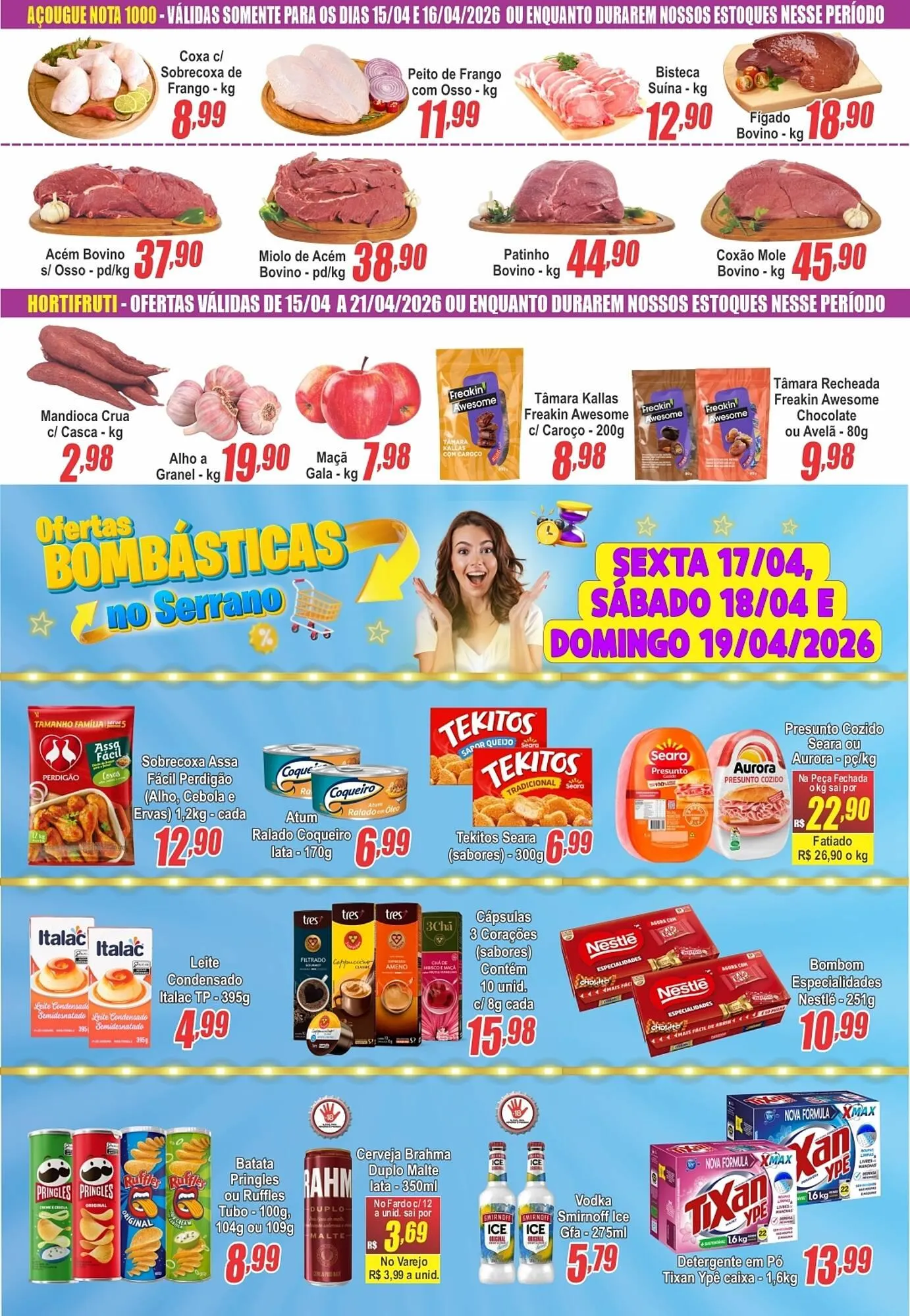 Encarte de Catálogo Serrano Supermercado 14 de abril até 21 de abril 2026 - Pagina 2