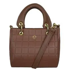 Bolsa Mão e Transversal Quadriculado Mini 4113304A Le Postiche