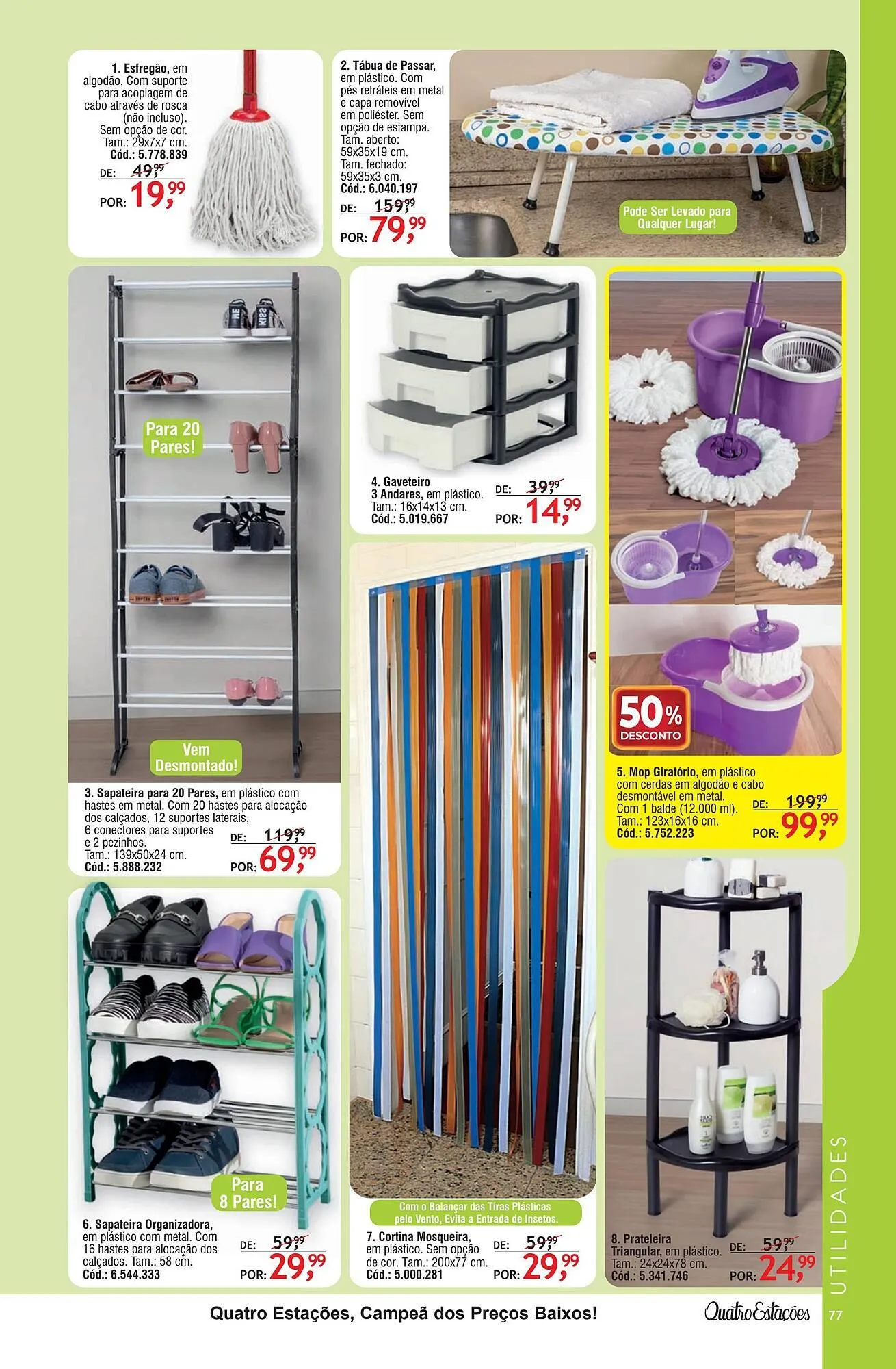 Encarte de Revista Quatro Estações 30 de março até 7 de julho 2026 - Pagina 73