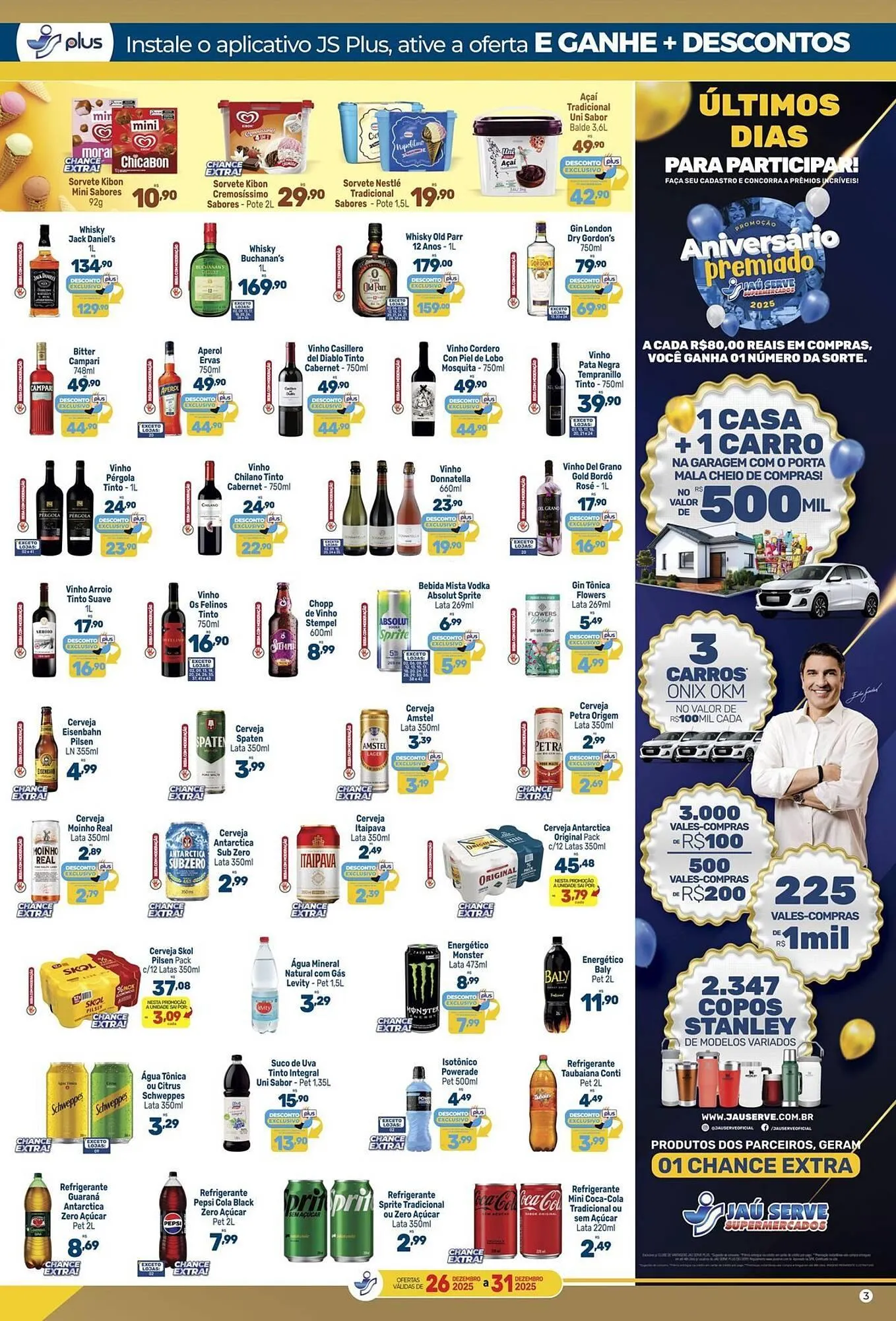 Encarte de Catálogo Supermercados Jau Serve 26 de dezembro até 31 de dezembro 2025 - Pagina 3