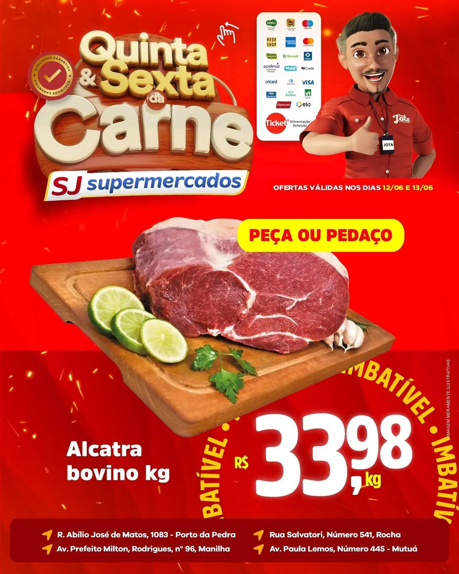 Encarte de Catálogo Sj Supermercados 12 de junho até 13 de junho 2025 - Pagina 1