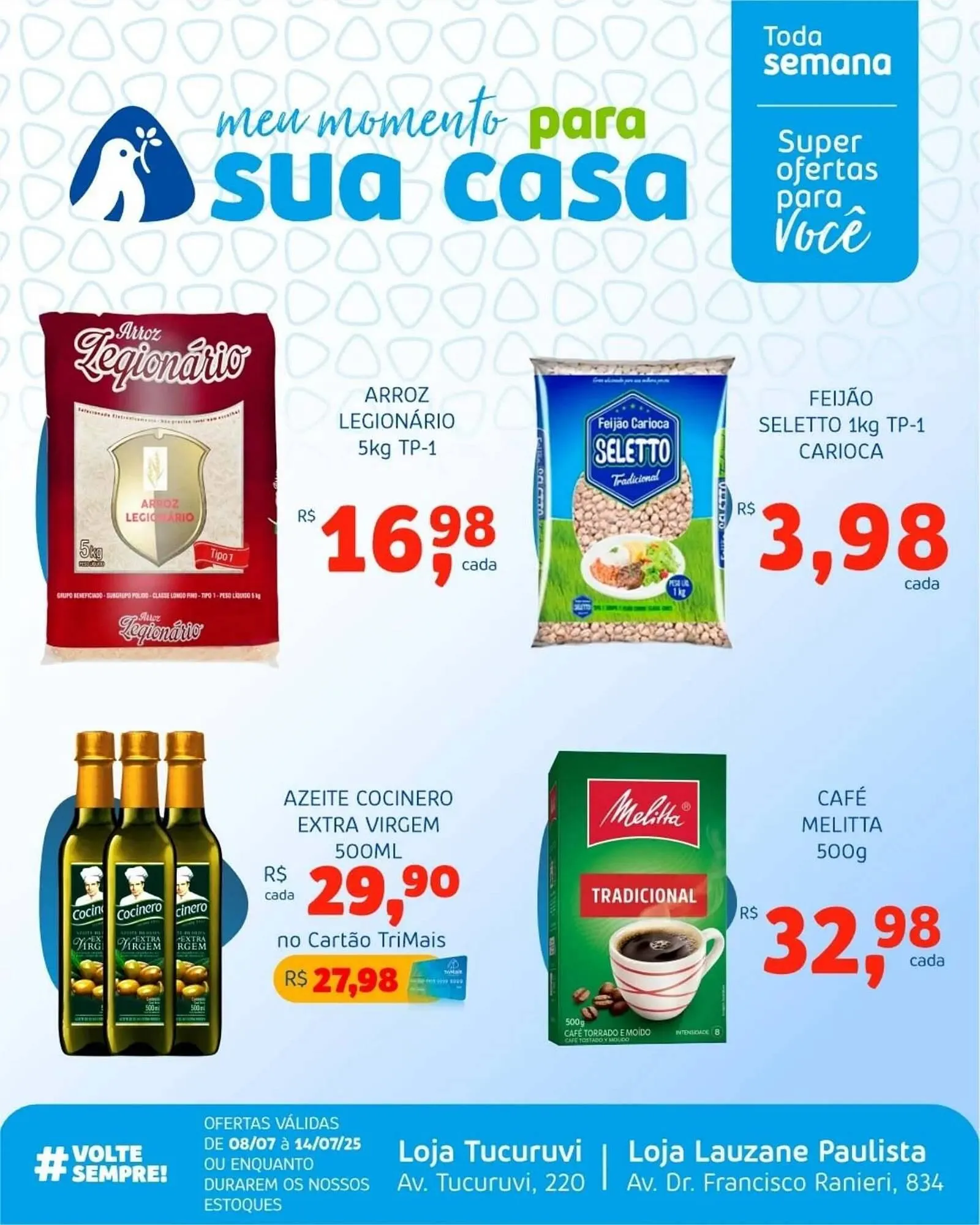 Encarte de Catálogo Trimais Supermercado 8 de julho até 14 de julho 2025 - Pagina 1
