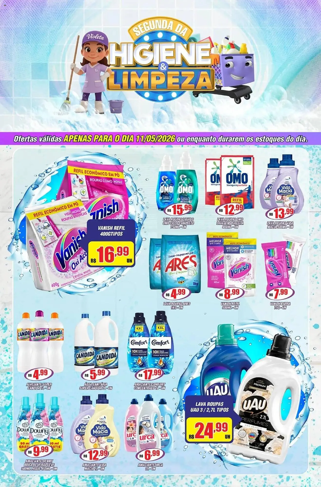 Encarte de Catálogo Violeta Supermercados 11 de maio até 11 de maio 2026 - Pagina 1