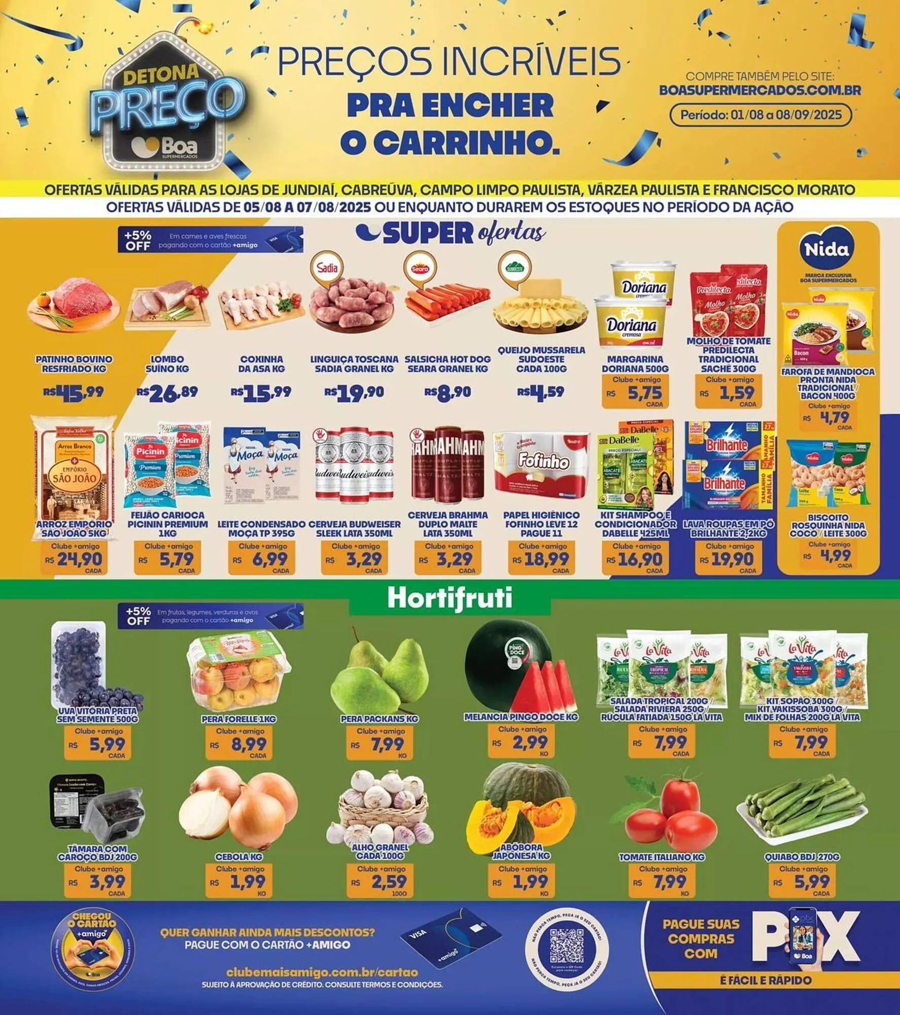 Encarte de Catálogo Boa Supermercados 5 de agosto até 7 de agosto 2025 - Pagina 1