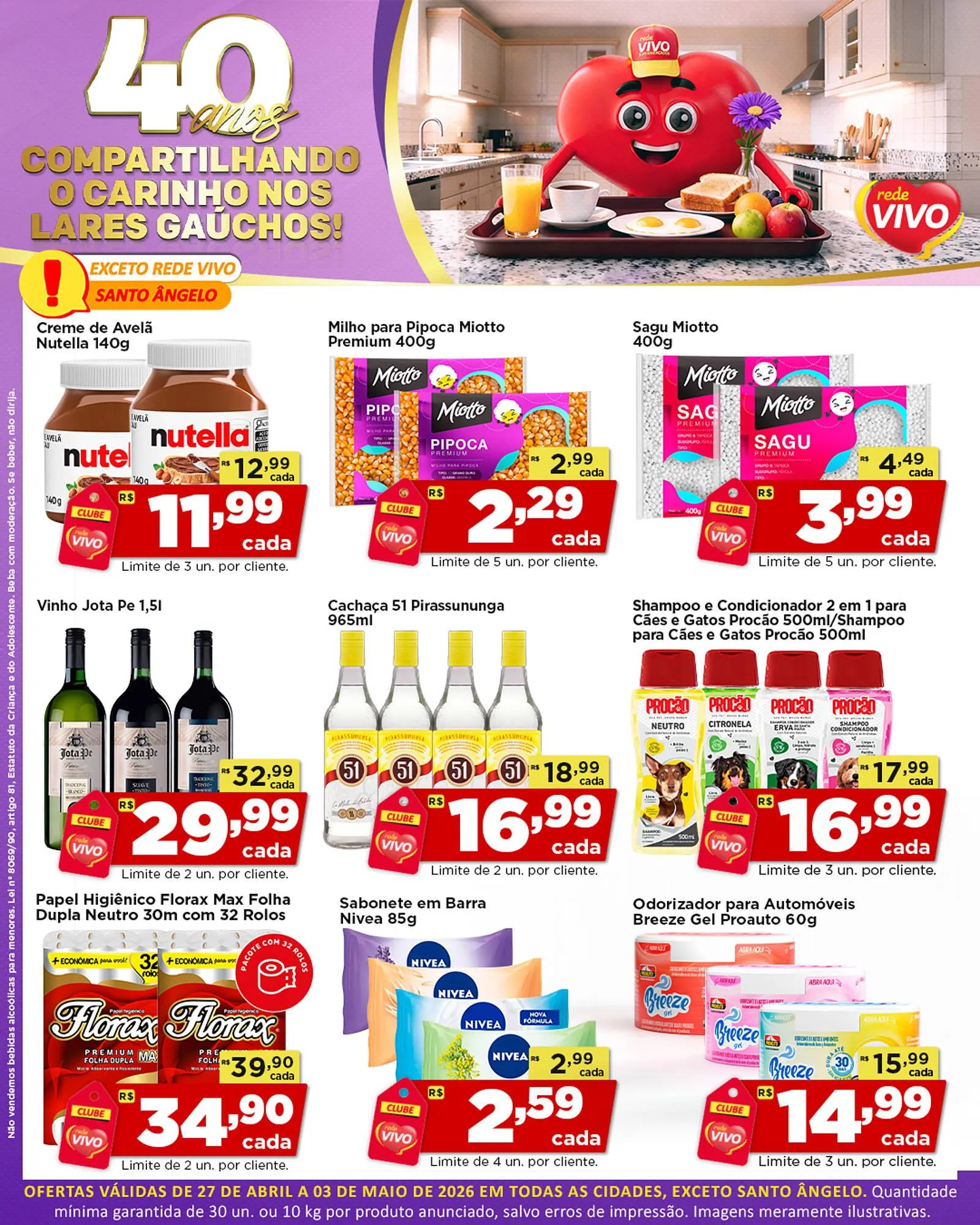 Encarte de Encarte Rede Vivo 27 de abril até 3 de maio 2026 - Pagina 1