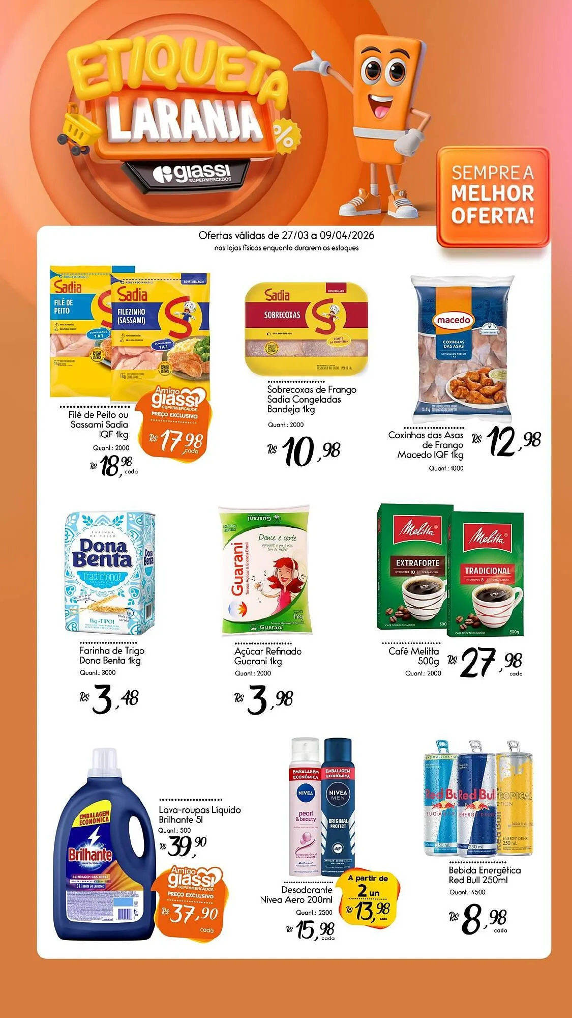 Encarte de Encarte Giassi Supermercados 27 de março até 9 de abril 2026 - Pagina 1
