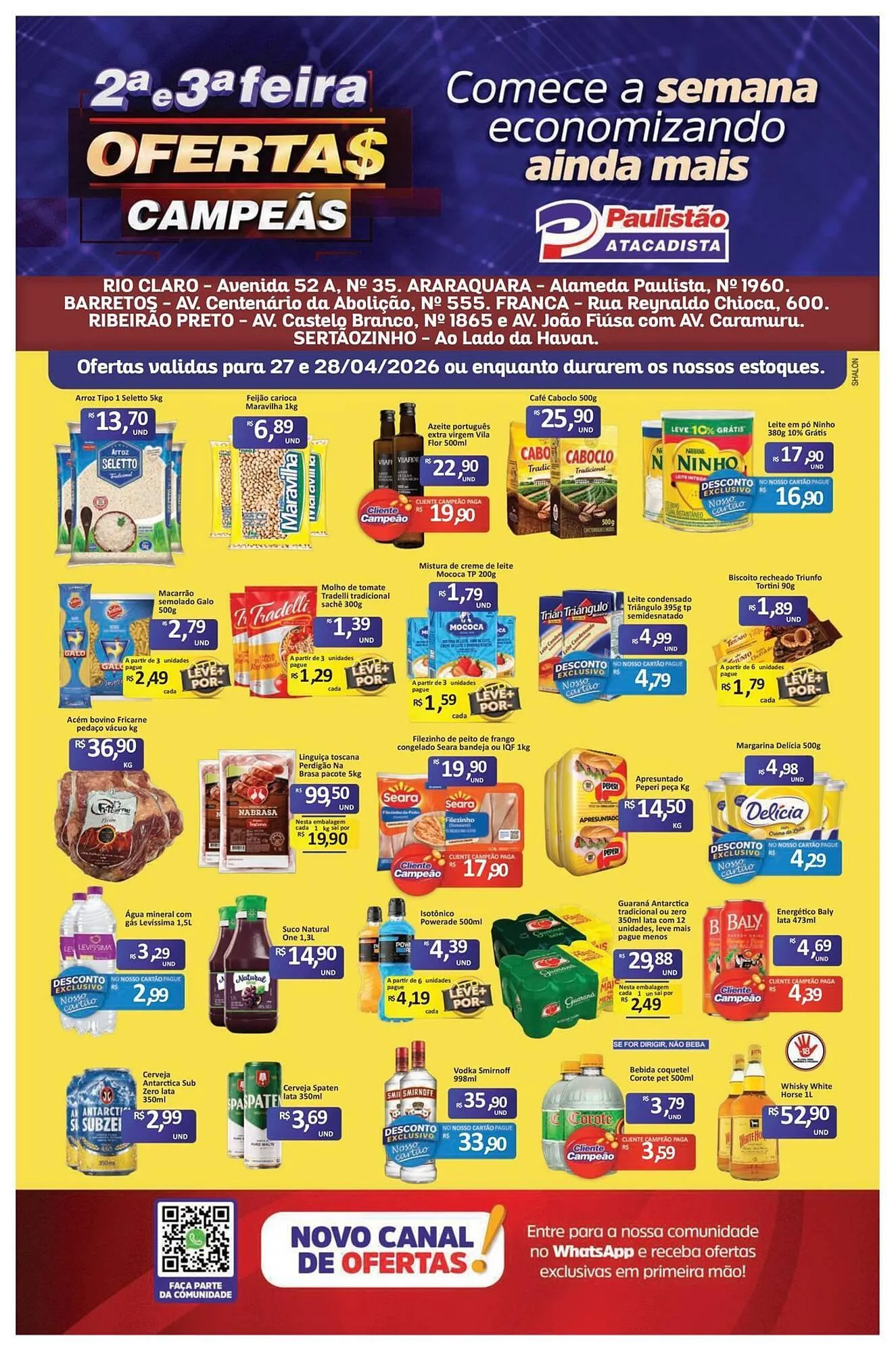 Encarte de Catálogo Paulistão Supermercados 27 de abril até 28 de abril 2026 - Pagina 1