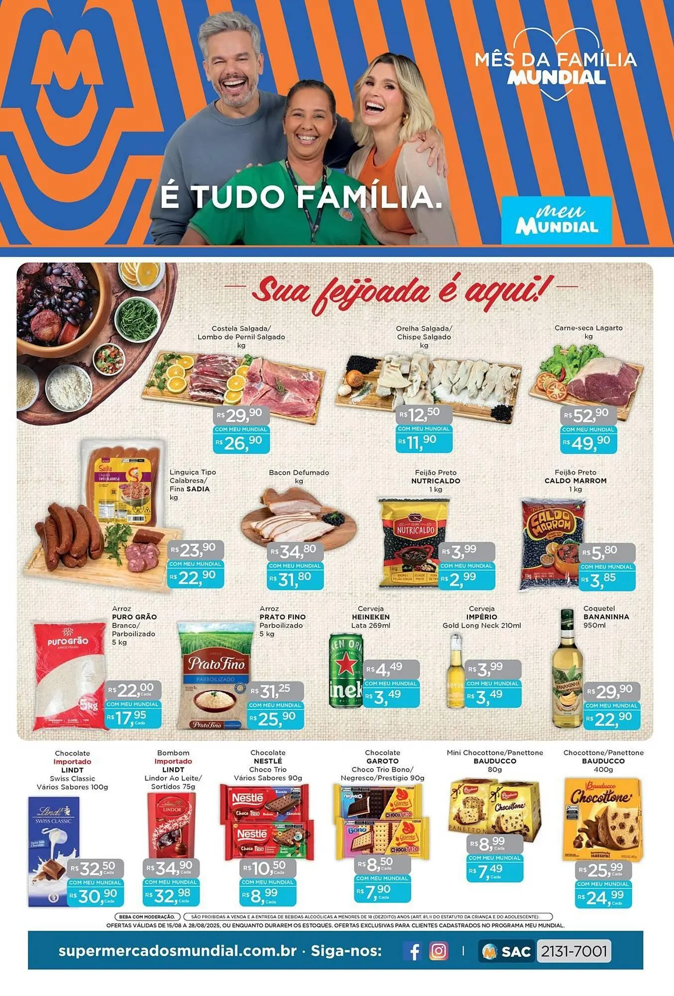 Encarte de Catálogo Supermercados Mundial 15 de agosto até 29 de agosto 2025 - Pagina 1