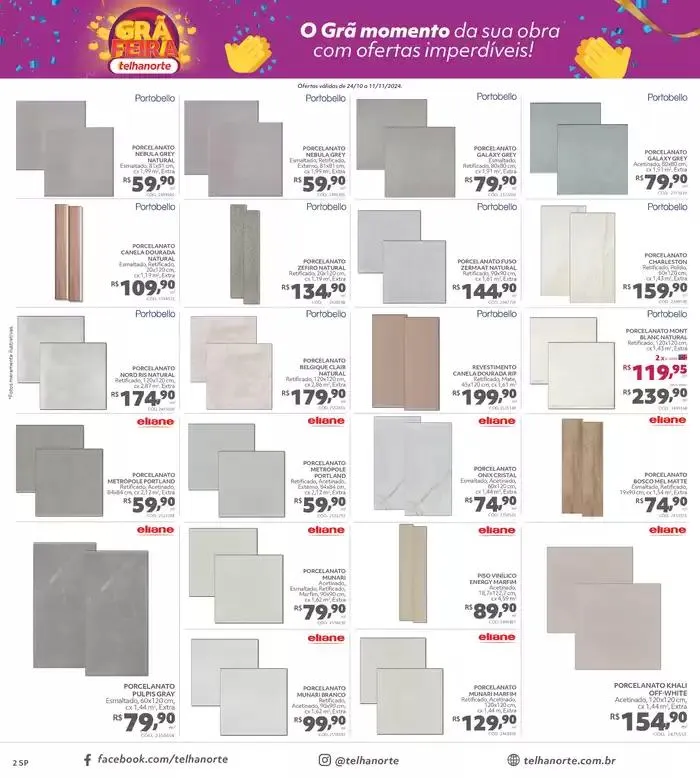 Encarte de GRÃ FEIRA TELHANORTE 24 de outubro até 11 de novembro 2024 - Pagina 2