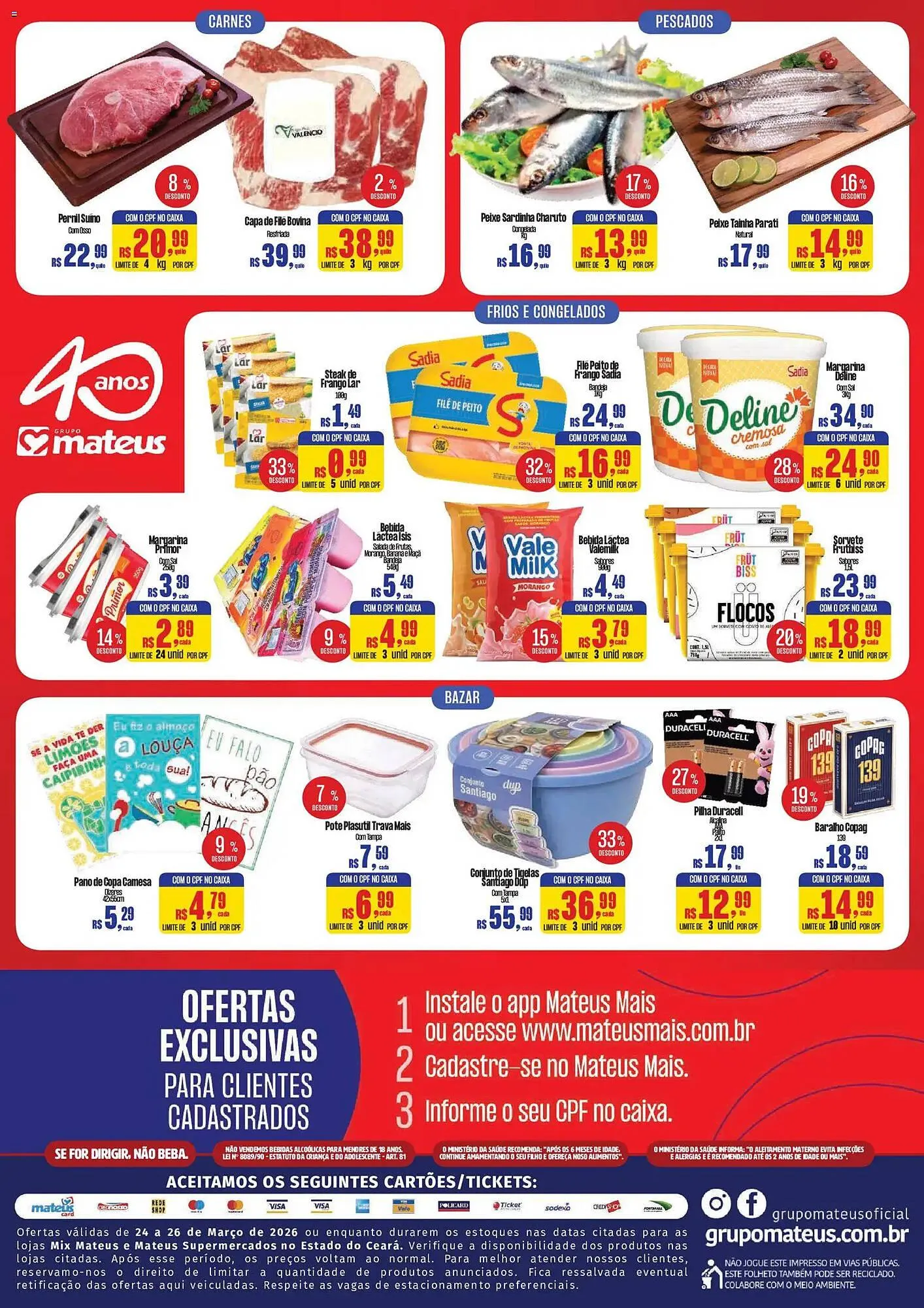 Encarte de Catálogo Supermercados Mateus 24 de março até 26 de março 2026 - Pagina 2