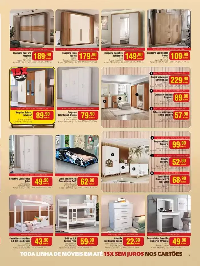 Encarte de A fantastica fabrica de moveis ! 5 de março até 31 de março 2025 - Pagina 5