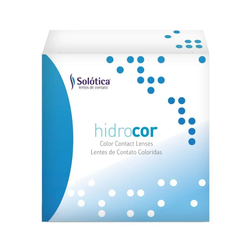 Kit de Lentes de Contato Hidrocor Anual Cor Quartzo 1 Par