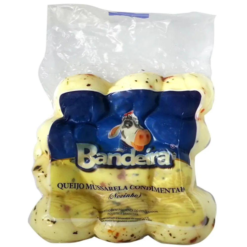 Queijo Muçarela Bandeira 320g Nozinho Condimentado