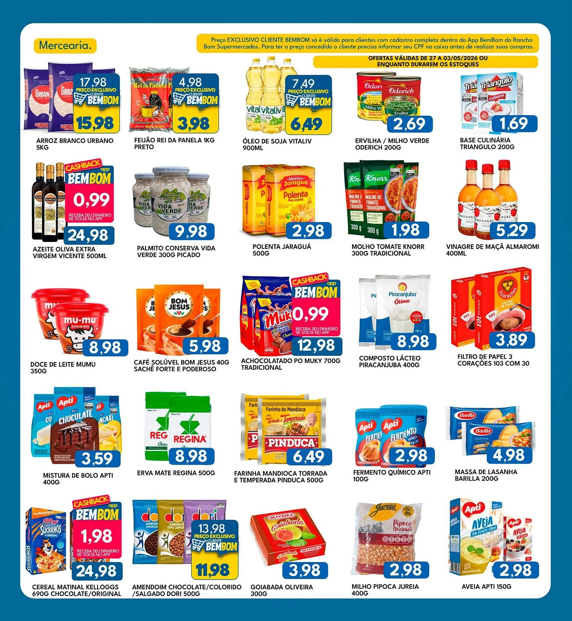 Encarte de Catálogo Rancho Bom Supermercados 27 de abril até 3 de maio 2026 - Pagina 7