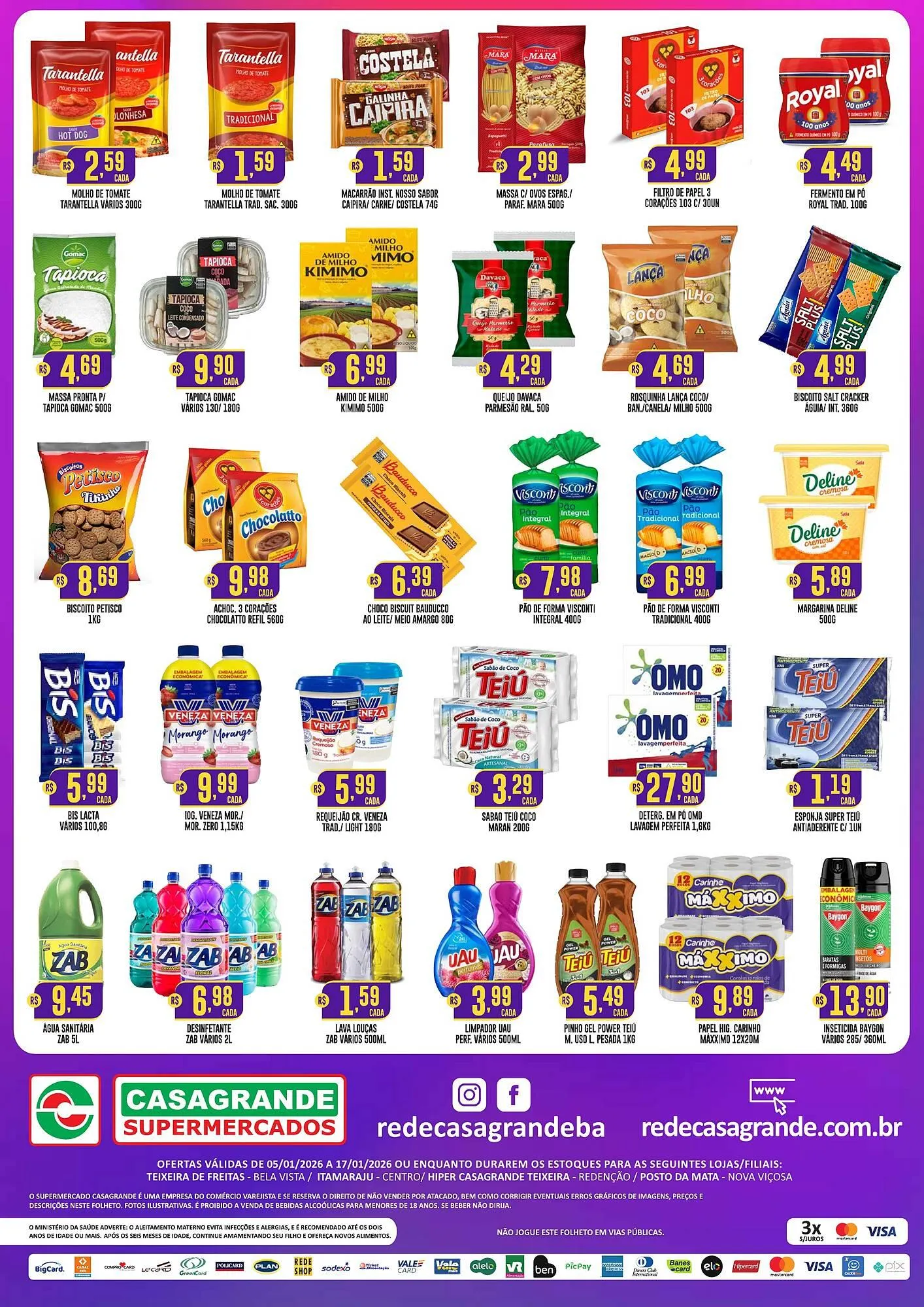 Encarte de Catálogo Casagrande Supermercados 12 de janeiro até 17 de janeiro 2026 - Pagina 2