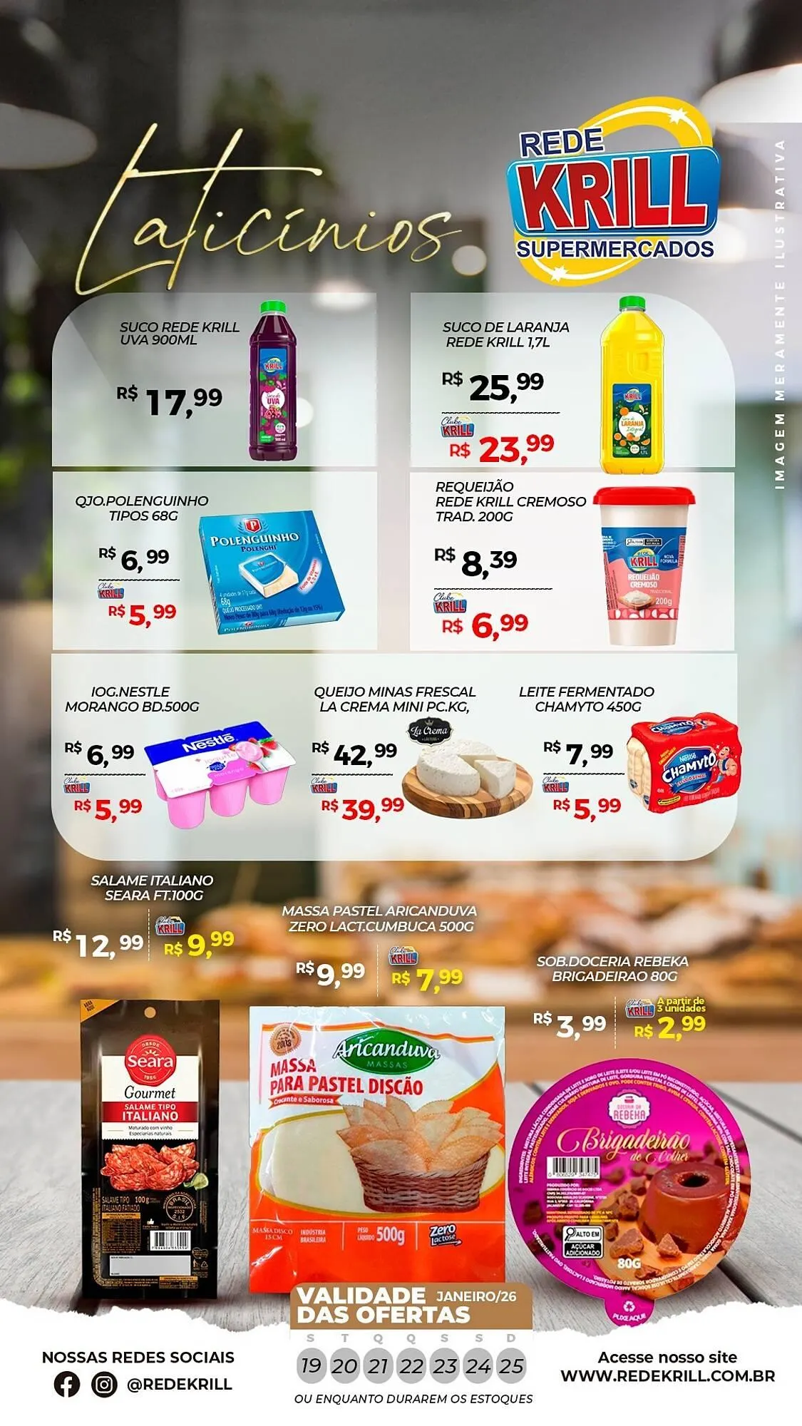 Encarte de Folheto Rede Krill 19 de janeiro até 25 de janeiro 2026 - Pagina 3