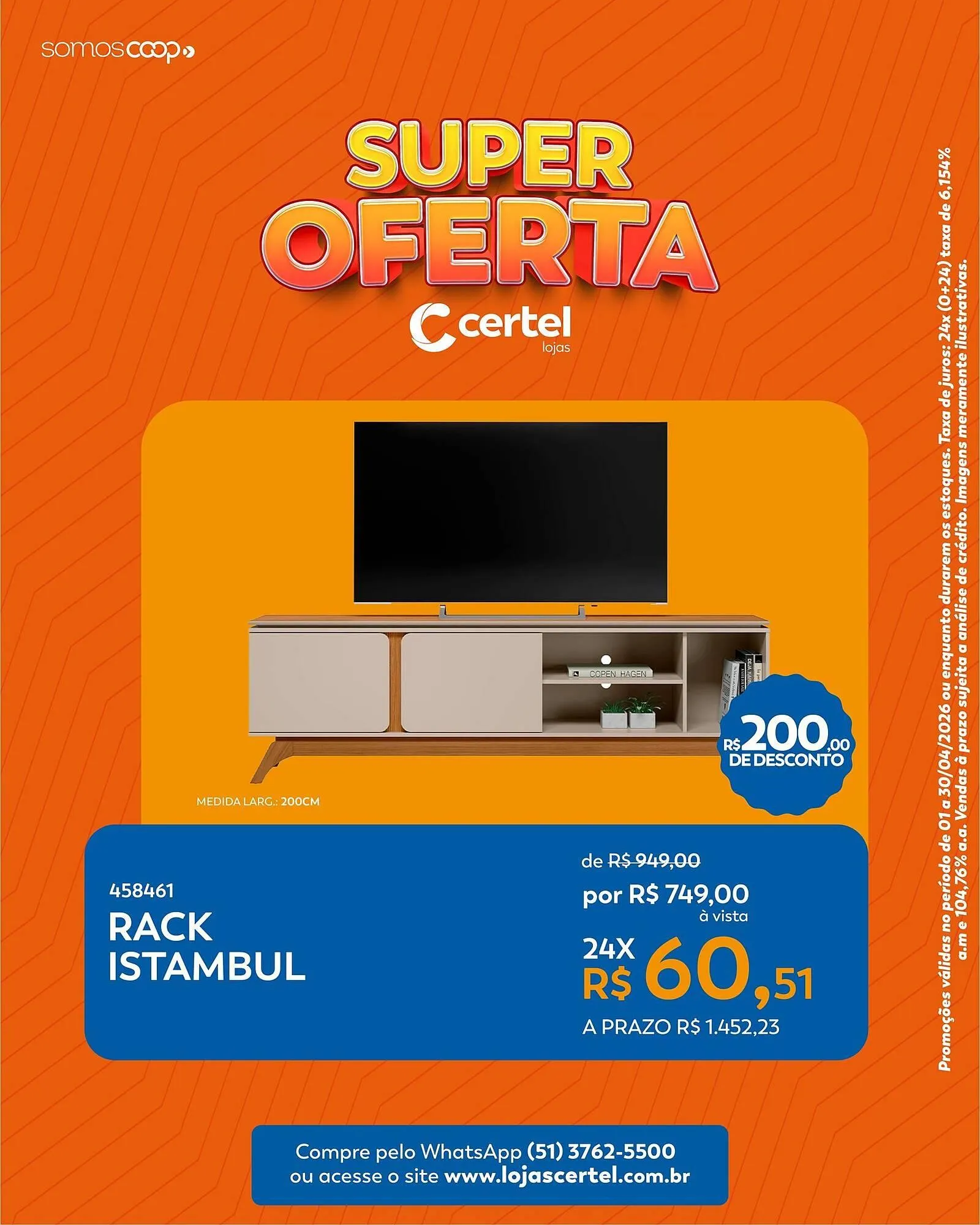 Encarte de Folheto Lojas Certel 9 de abril até 30 de abril 2026 - Pagina 4