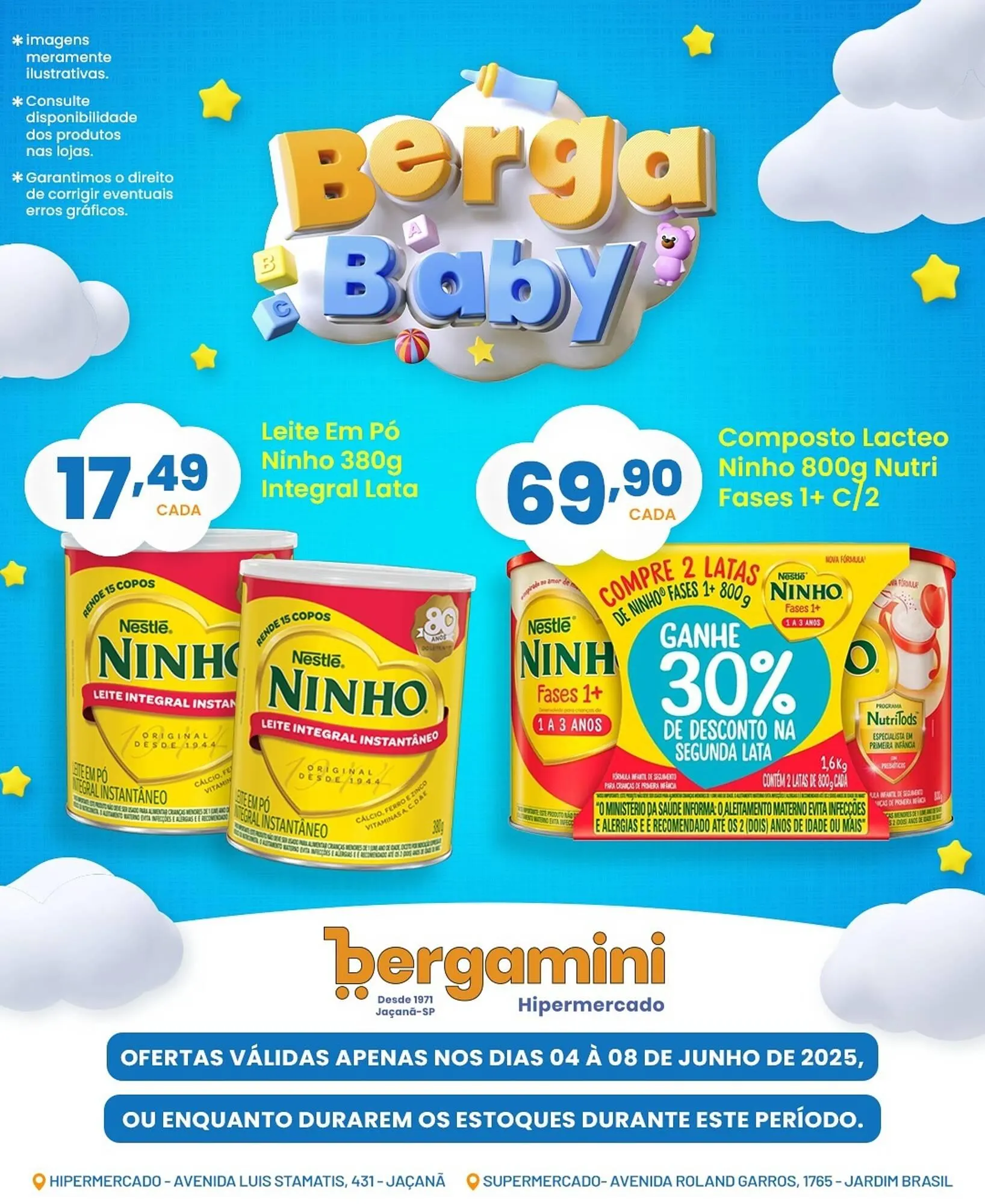 Encarte de Catálogo Supermercado Bergamini 4 de junho até 8 de junho 2025 - Pagina 1