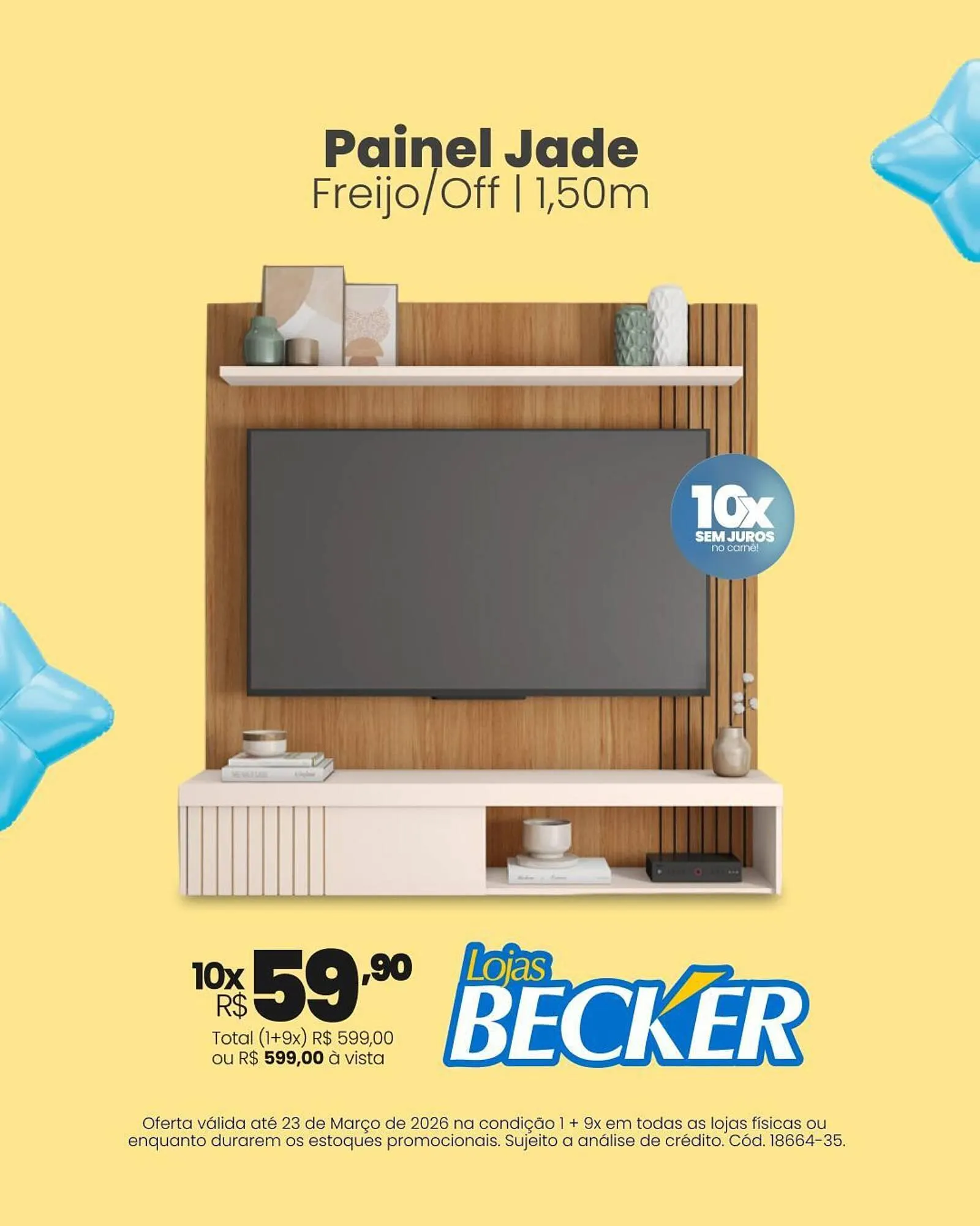 Encarte de Folheto Lojas Becker 23 de março até 23 de março 2026 - Pagina 1