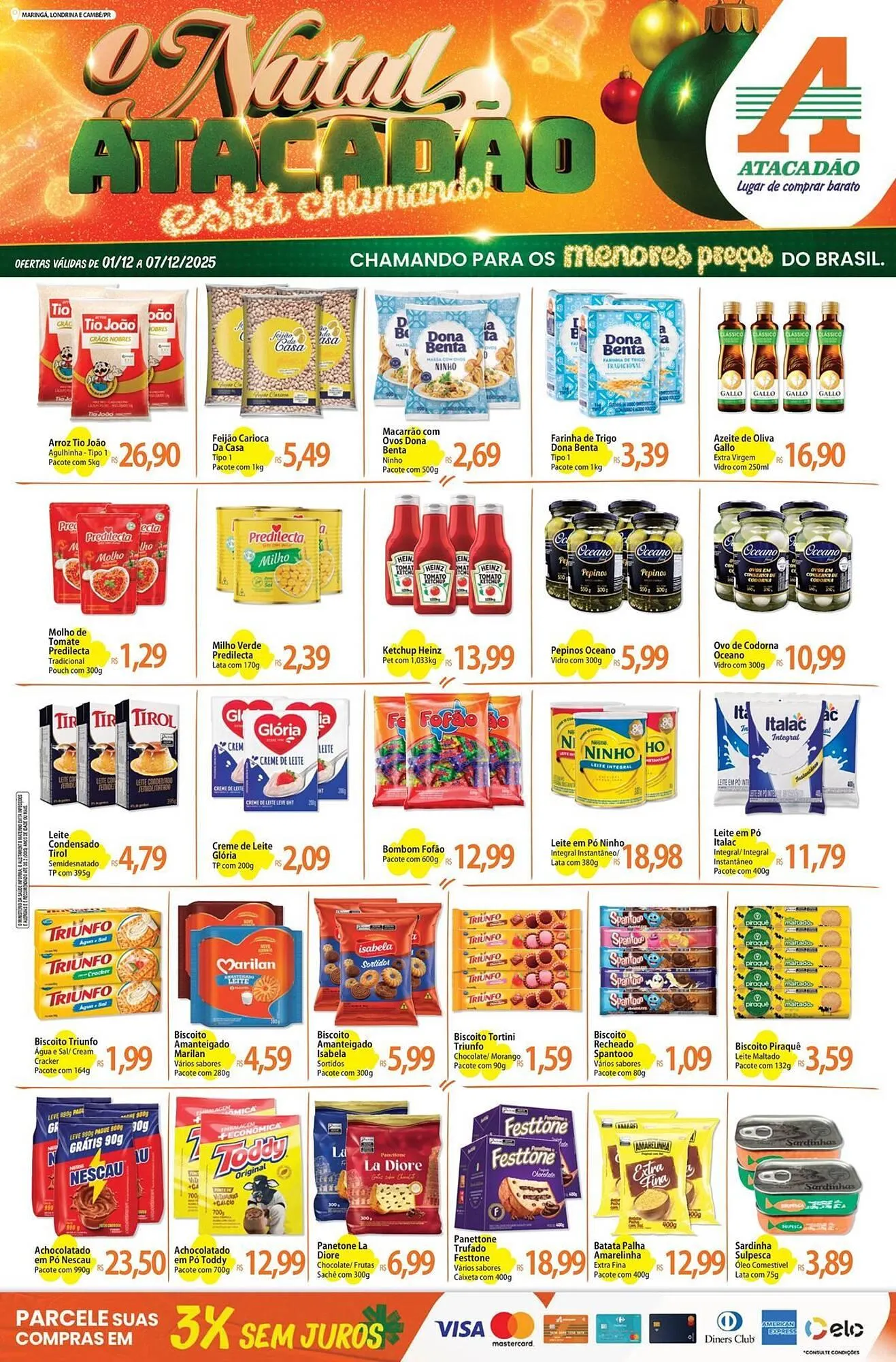 Encarte de Folheto Atacadão 2 de dezembro até 7 de dezembro 2025 - Pagina 1