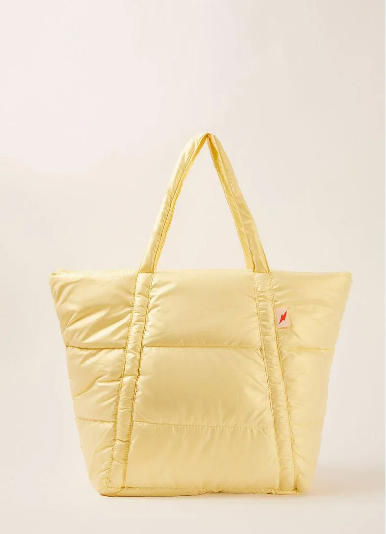 Bolsa super puff nylon bag amarelo