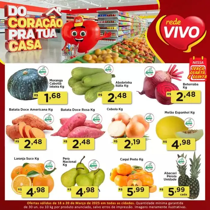 Encarte de Encarte Rede Vivo 18 de março até 20 de março 2025 - Pagina 1