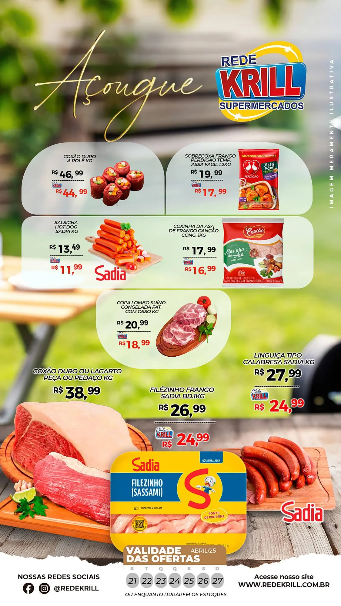 Encarte de Catálogo Rede Krill 21 de abril até 27 de abril 2025 - Pagina 1