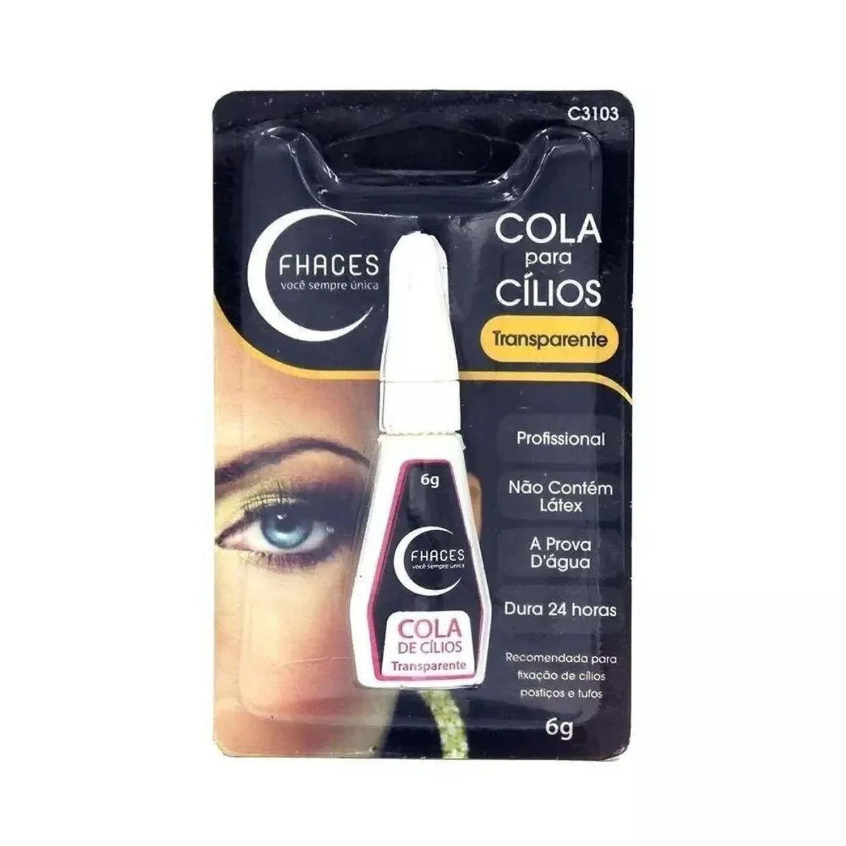 Cola Para Cílios Fhaces Clear Transparente