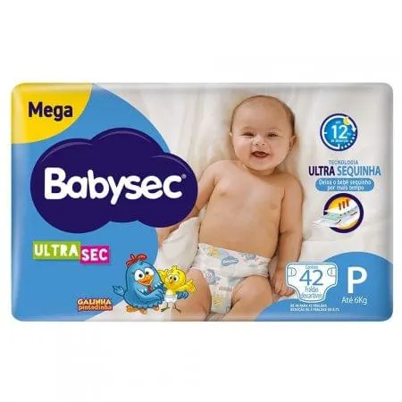 Fralda Babysec Ultra Mega P – 42 unidades