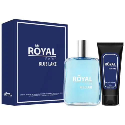 Kit Royal Paris Blue Lake (Deo Colônia 100ml + Gel pós barba 100ml)