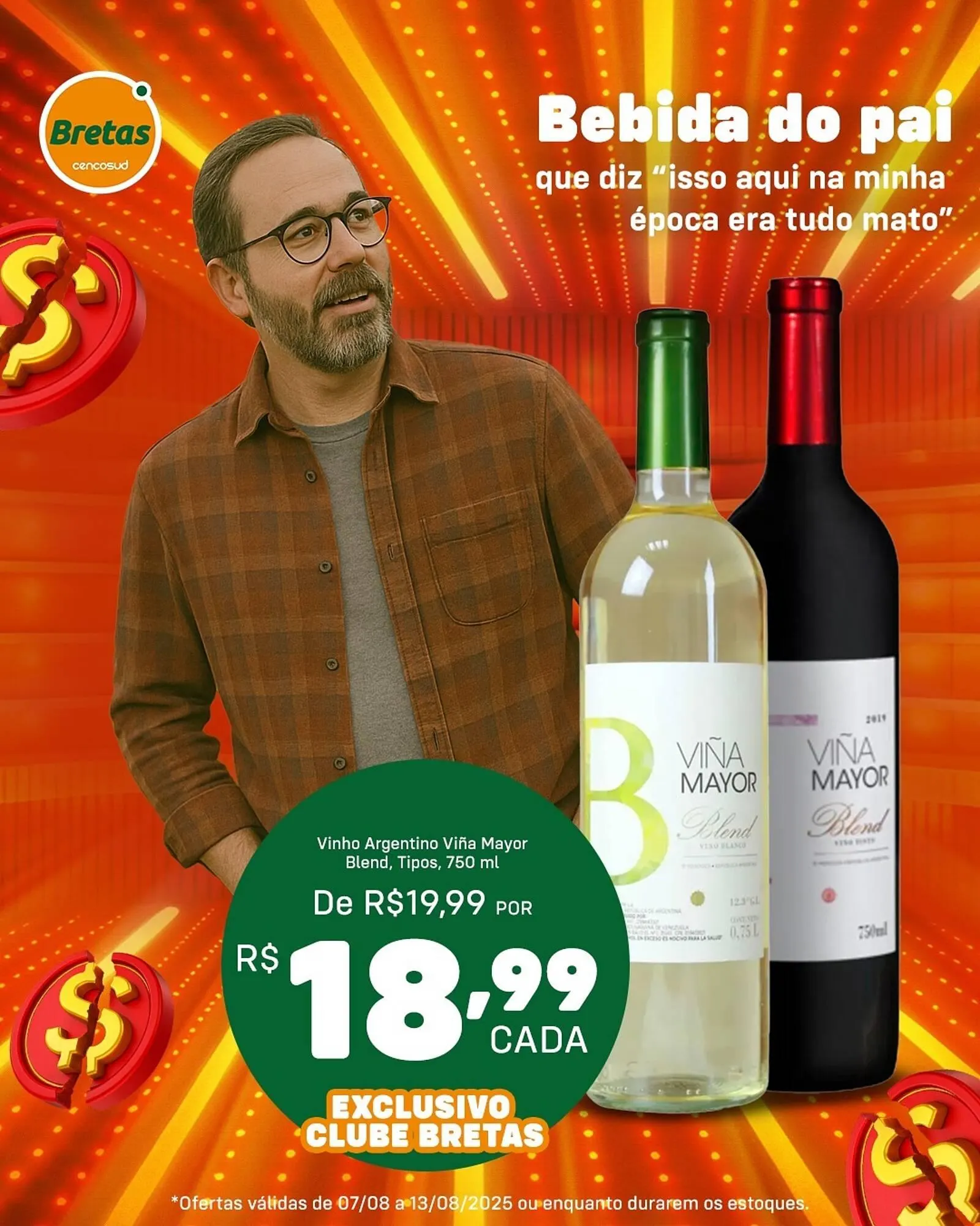 Encarte de Catálogo Supermercados Bretas 8 de agosto até 13 de agosto 2025 - Pagina 3