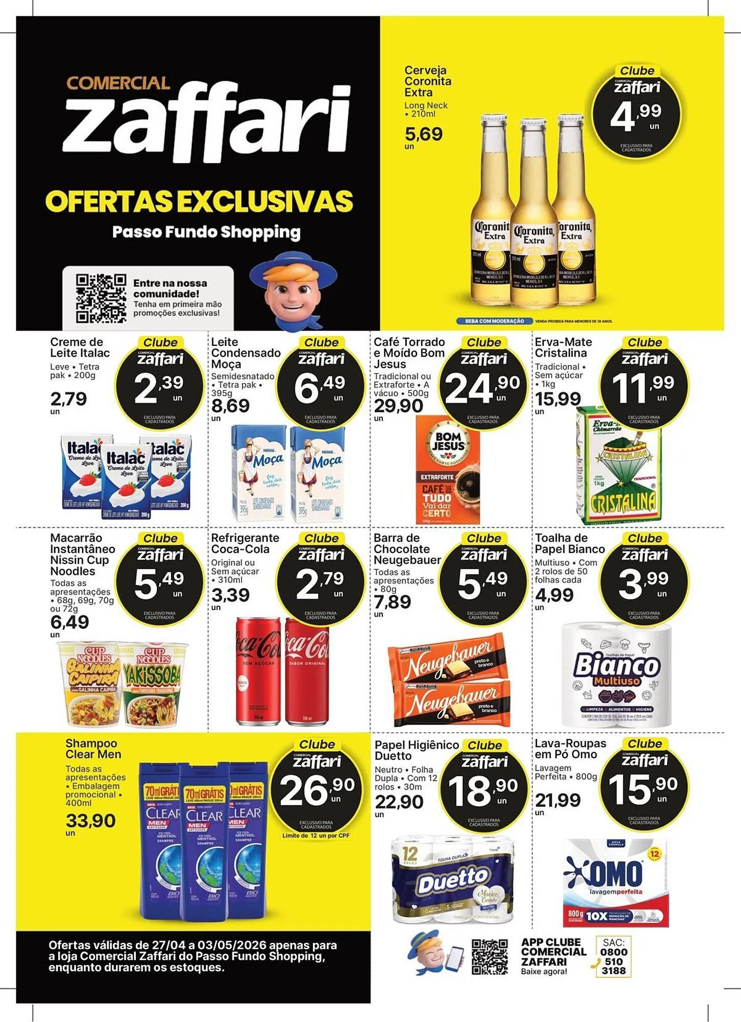 Encarte de Encarte Comercial Zaffari 27 de abril até 3 de maio 2026 - Pagina 1