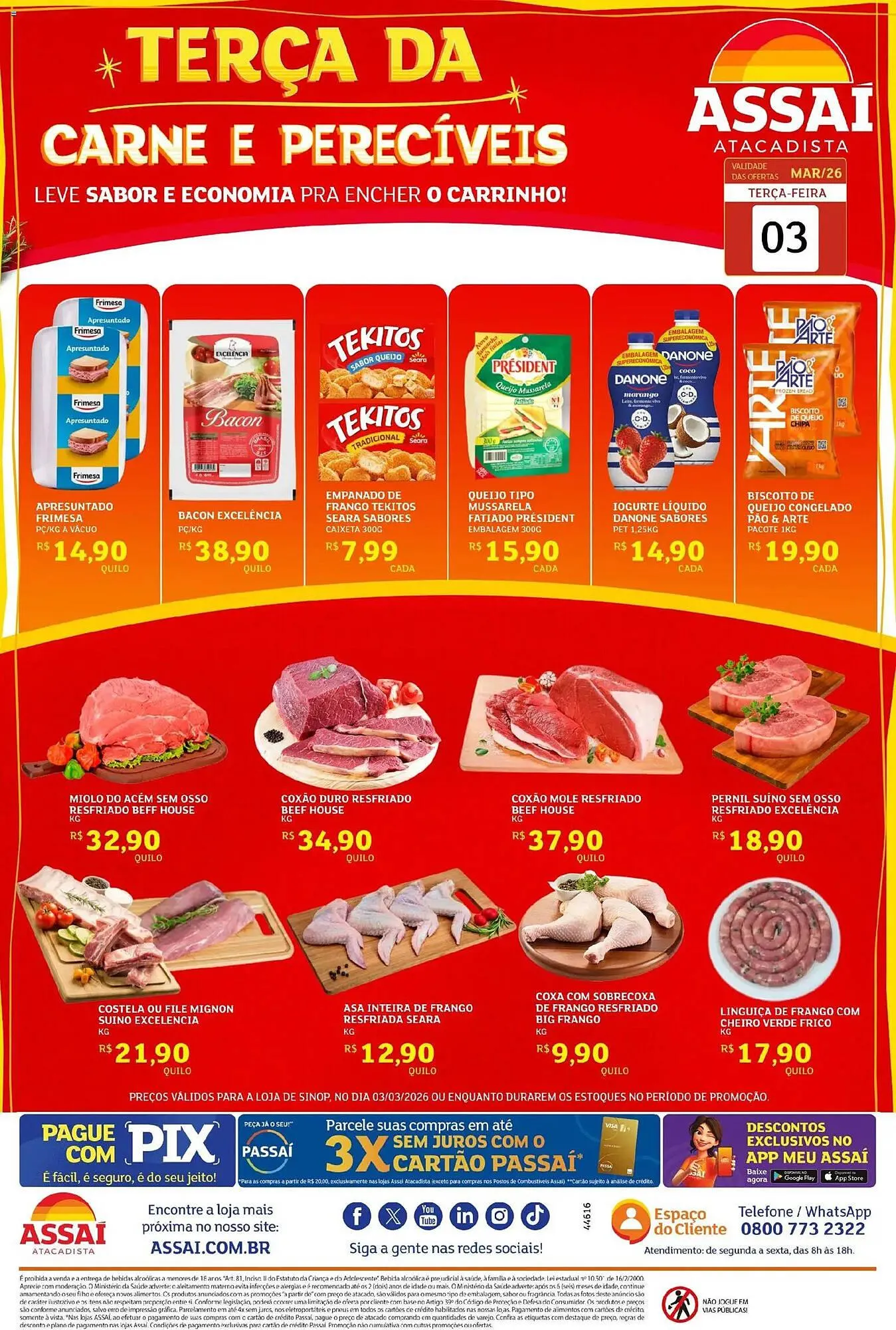 Encarte de Encarte Assaí Atacadista 3 de março até 3 de março 2026 - Pagina 1