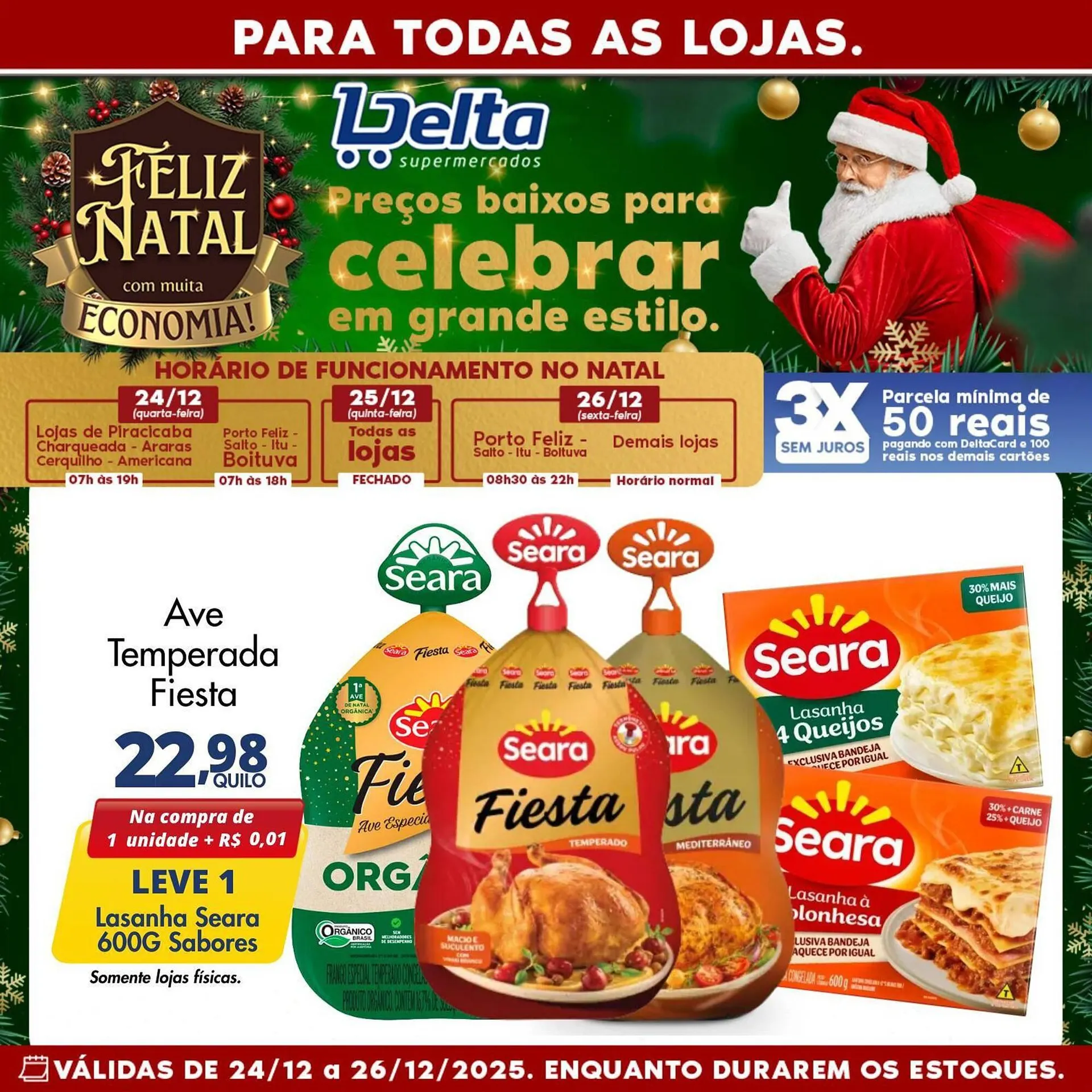 Encarte de Catálogo Delta Supermercados 24 de dezembro até 26 de dezembro 2025 - Pagina 1