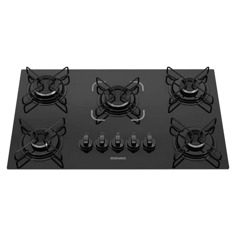 Cooktop Itatiaia 5 bocas Essencial Superautomático Preto - Bivolt Bivolt