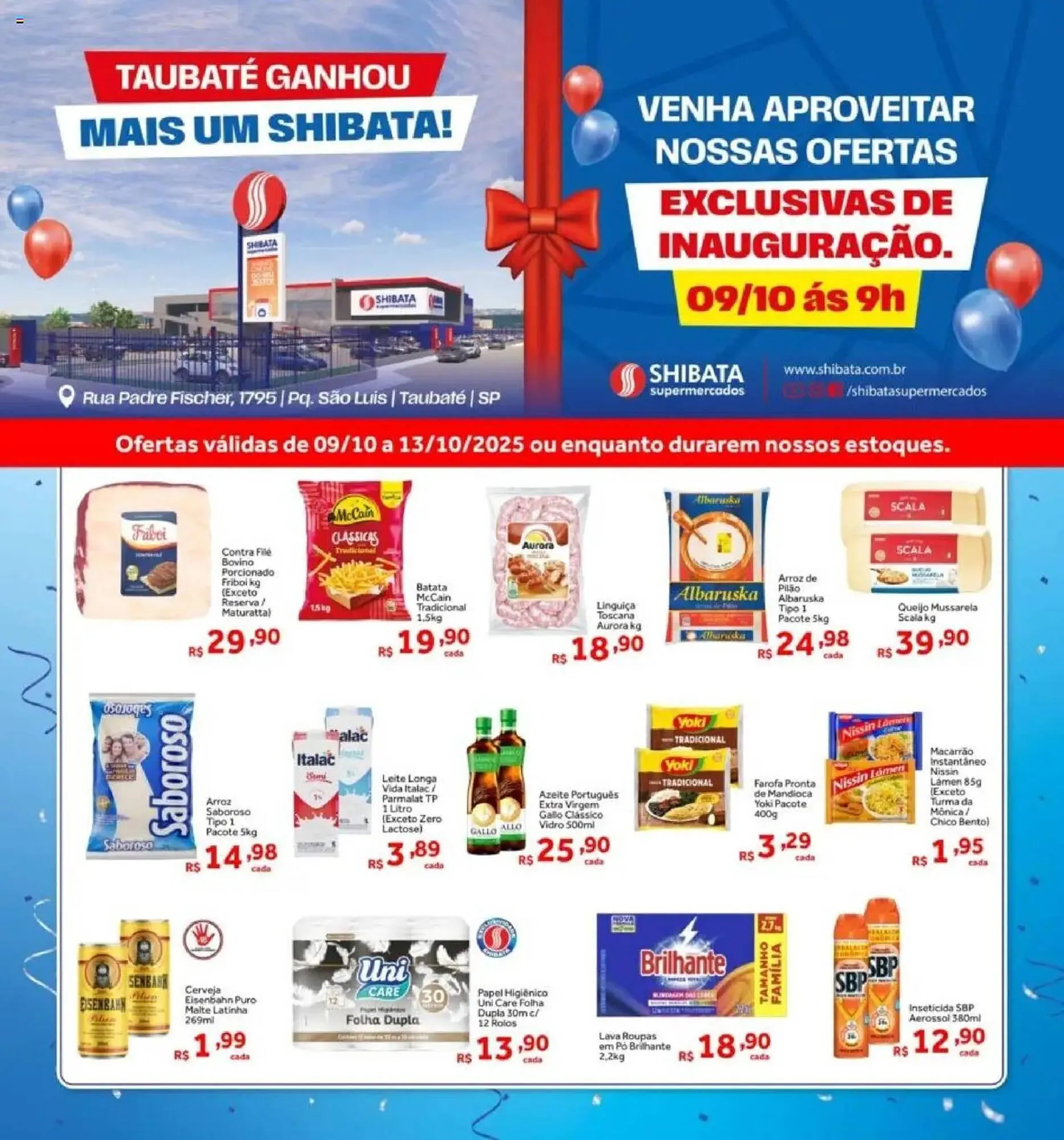 Encarte de Folheto Shibata Supermercados 9 de outubro até 13 de outubro 2025 - Pagina 1