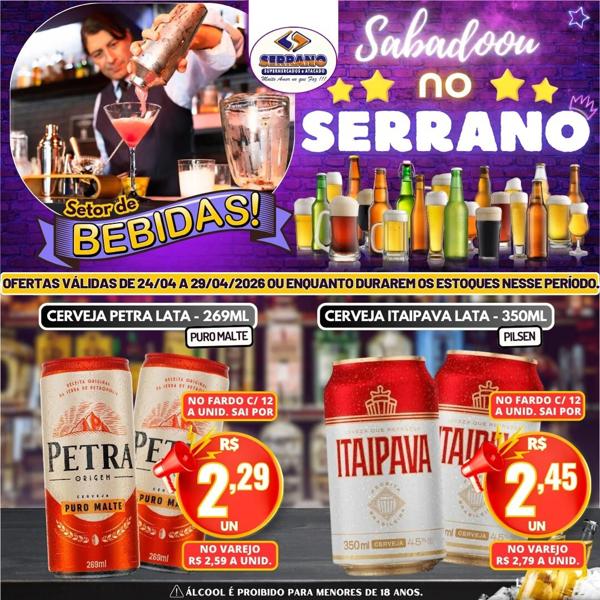 Encarte de Catálogo Serrano Supermercado 25 de abril até 29 de abril 2026 - Pagina 1