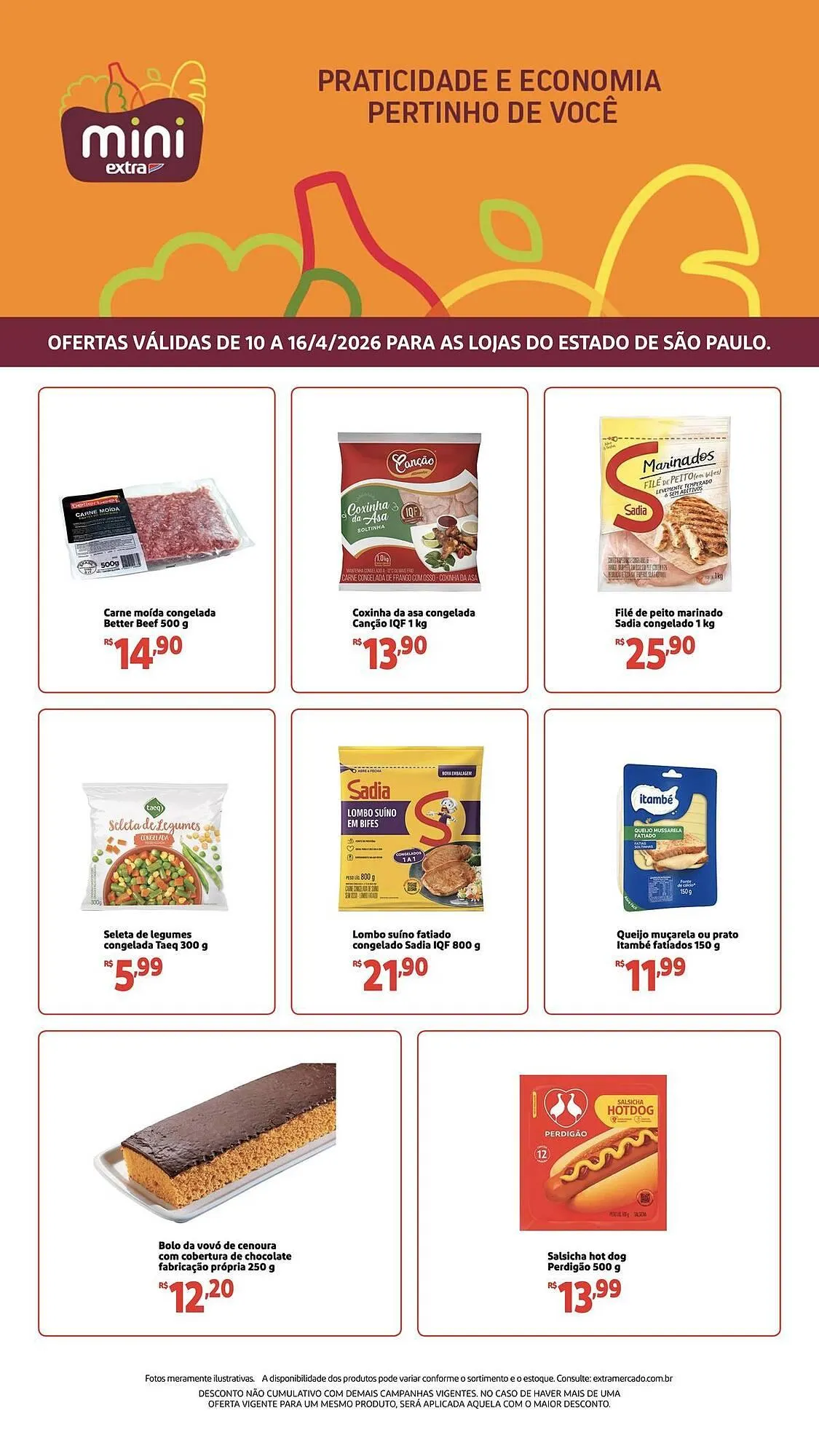 Encarte de Folheto Mini Extra 10 de abril até 16 de abril 2026 - Pagina 1