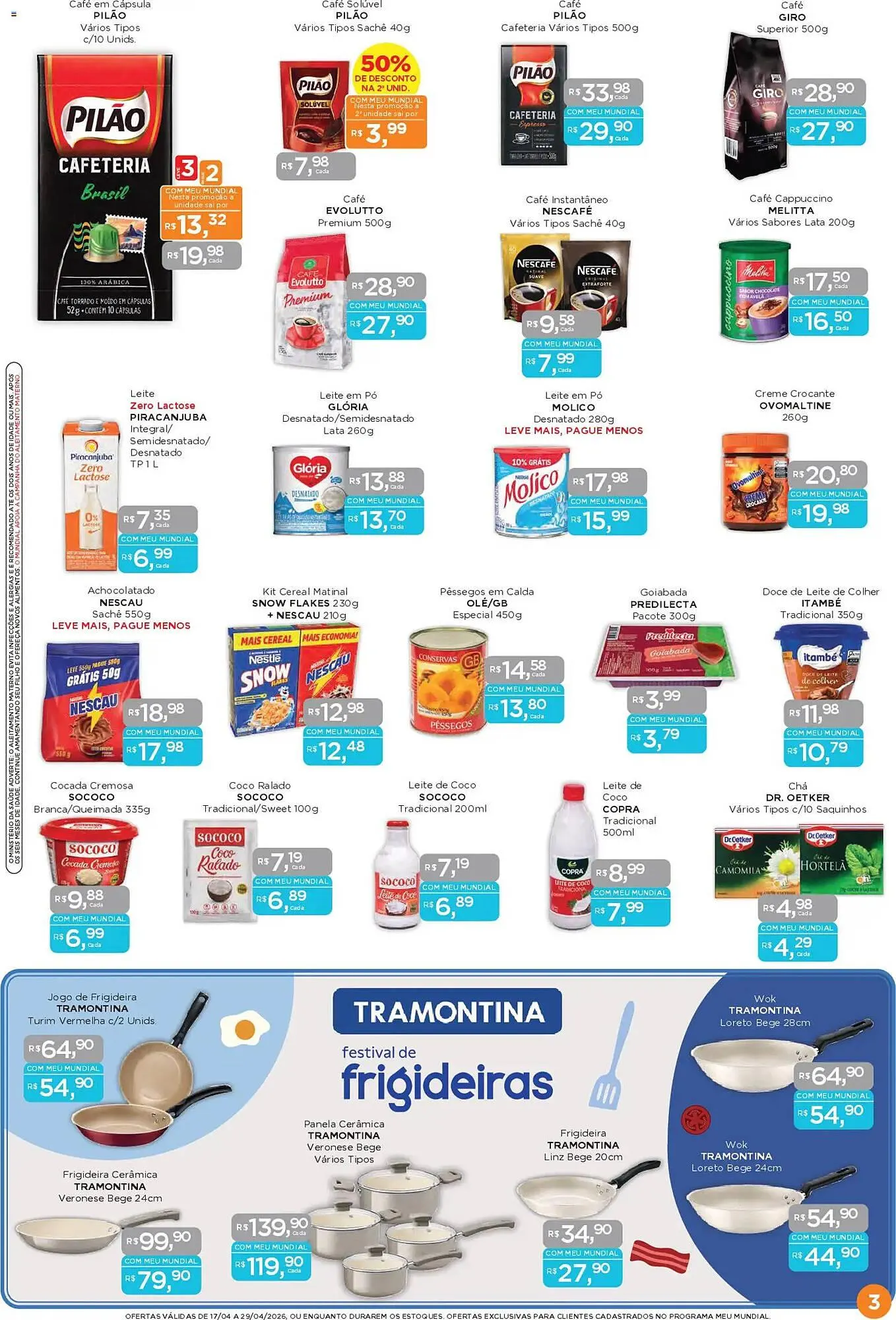 Encarte de Encarte Supermercados Mundial 17 de abril até 29 de abril 2026 - Pagina 3