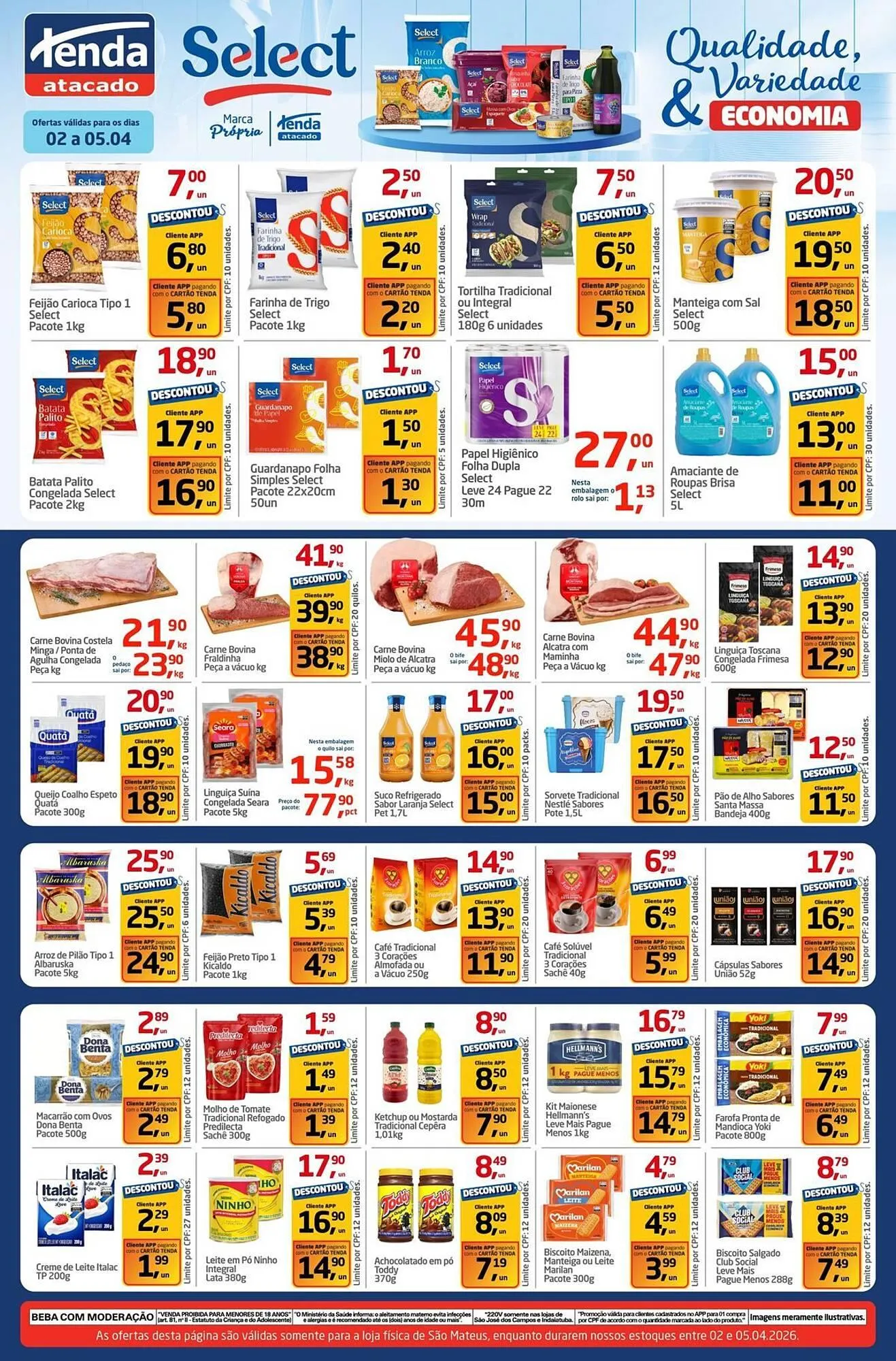 Encarte de Folheto Tenda Atacado 2 de abril até 5 de abril 2026 - Pagina 3