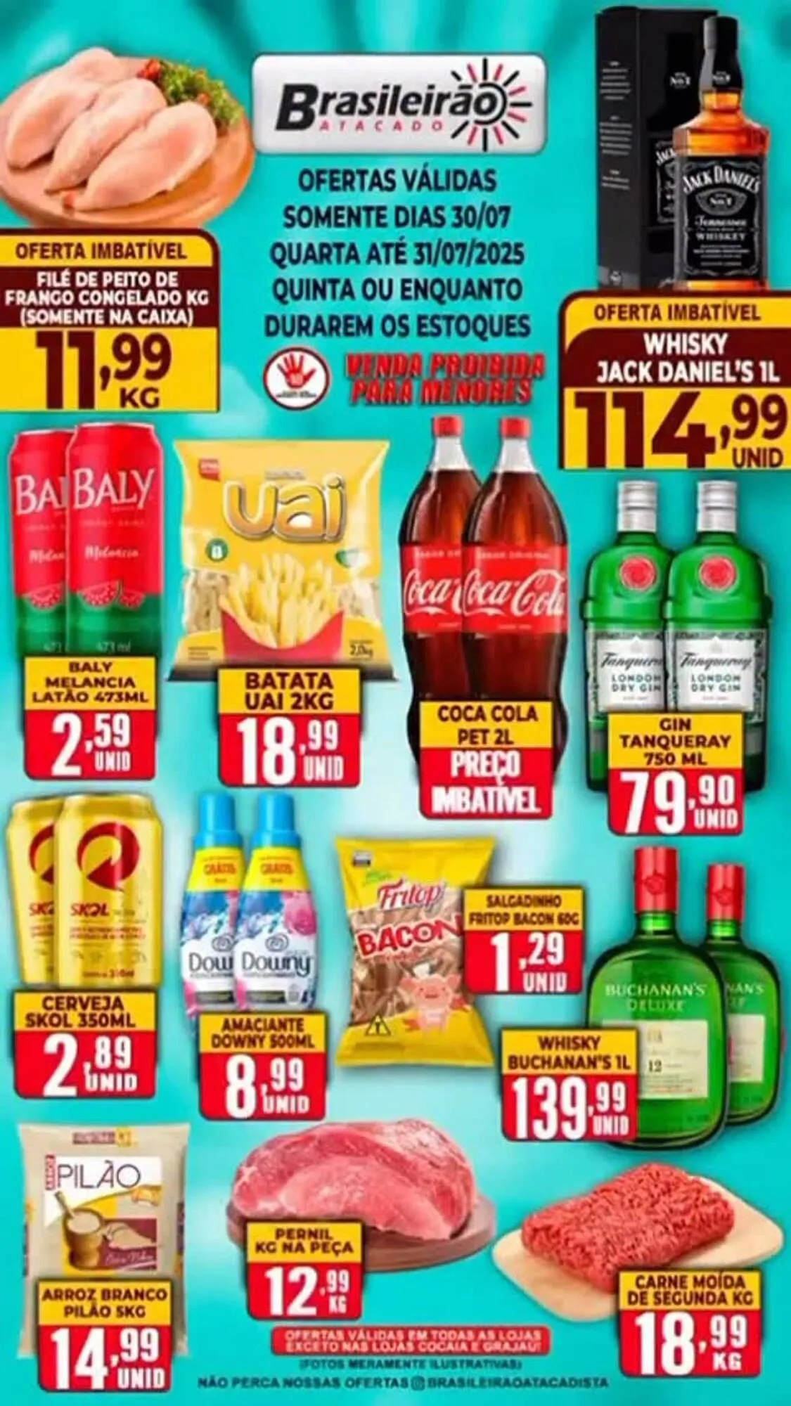 Encarte de Catálogo Brasileirão Atacado 30 de julho até 31 de julho 2025 - Pagina 1