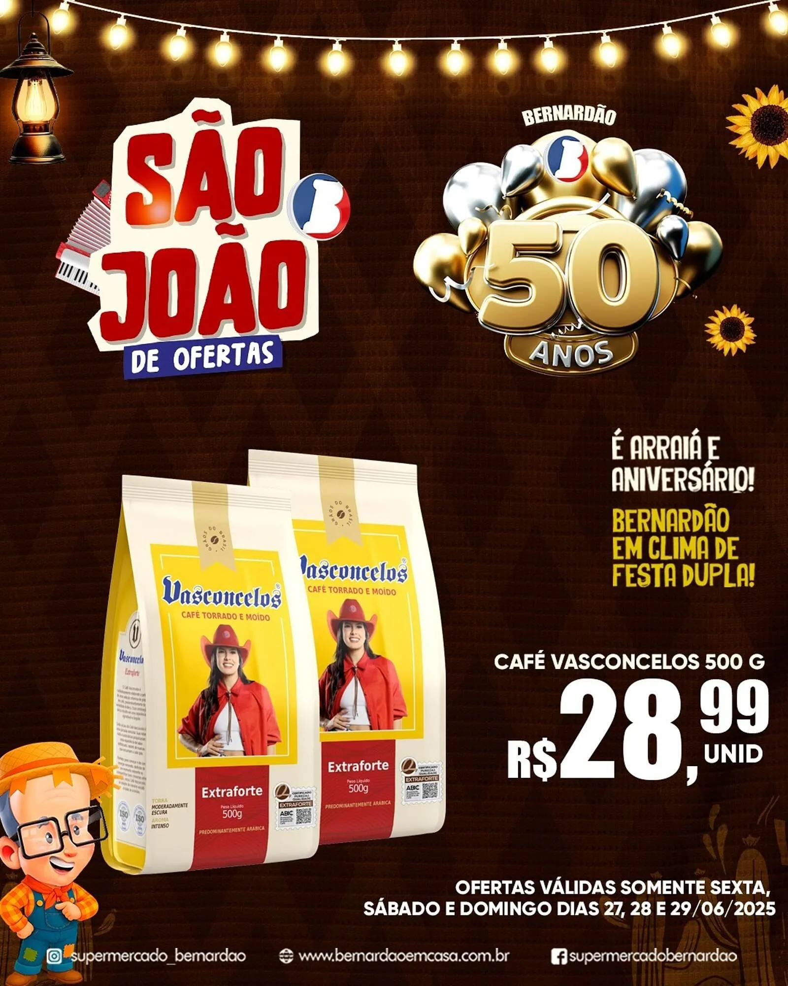 Encarte de Catálogo Supermercado Bernardão 27 de junho até 29 de junho 2025 - Pagina 2