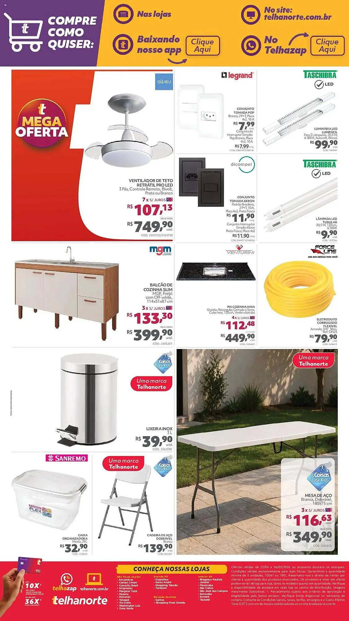 Encarte de Catálogo Telhanorte 23 de abril até 6 de maio 2026 - Pagina 7