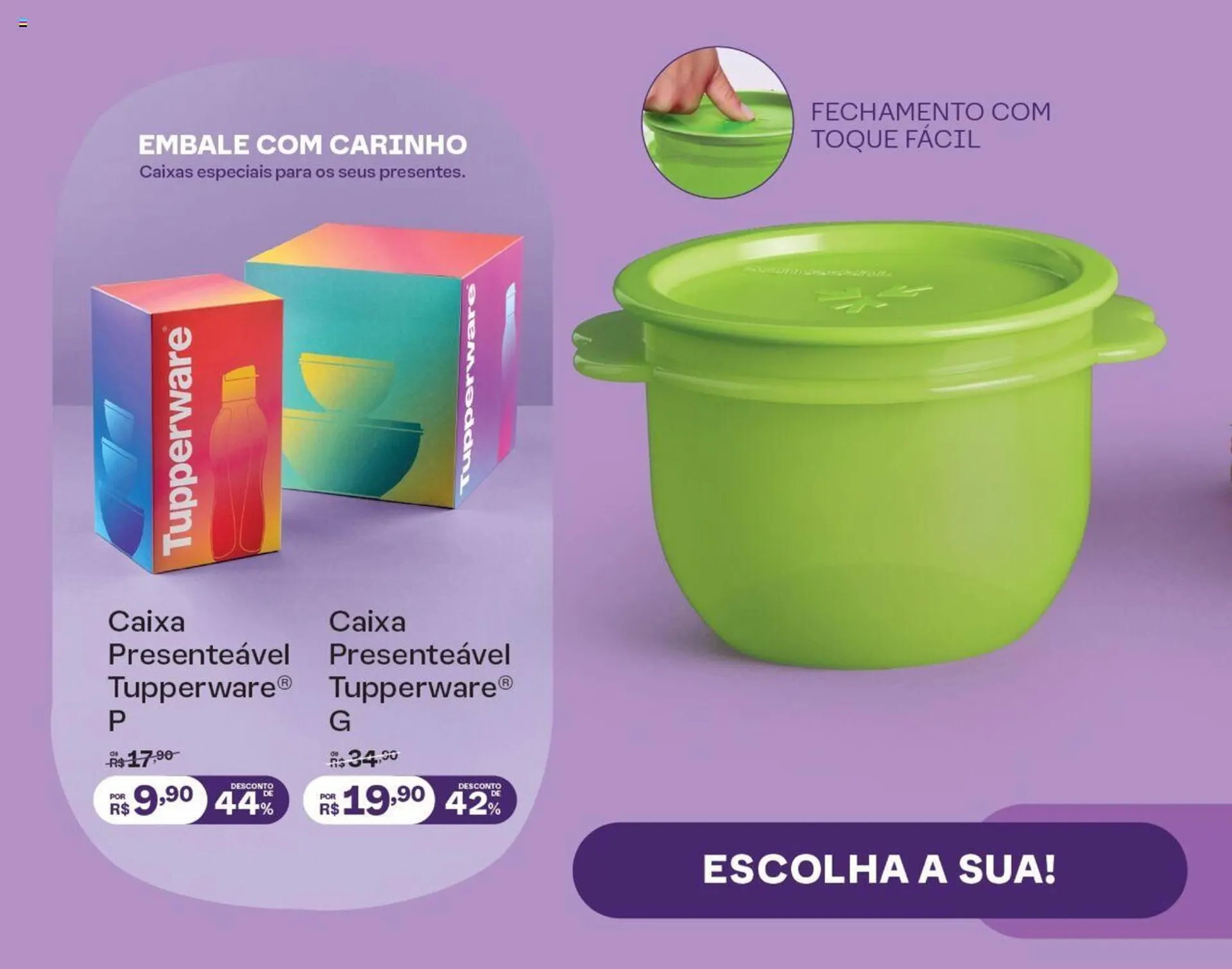 Encarte de Catálogo Tupperware 1 de abril até 30 de abril 2024 - Pagina 13