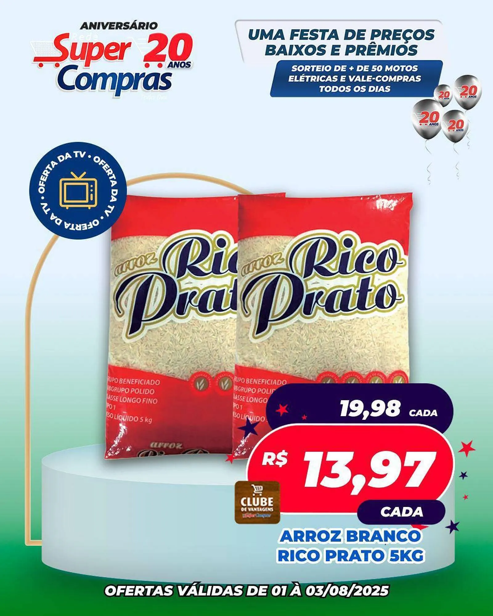 Encarte de Catálogo Rede Super Compras 1 de agosto até 3 de agosto 2025 - Pagina 1