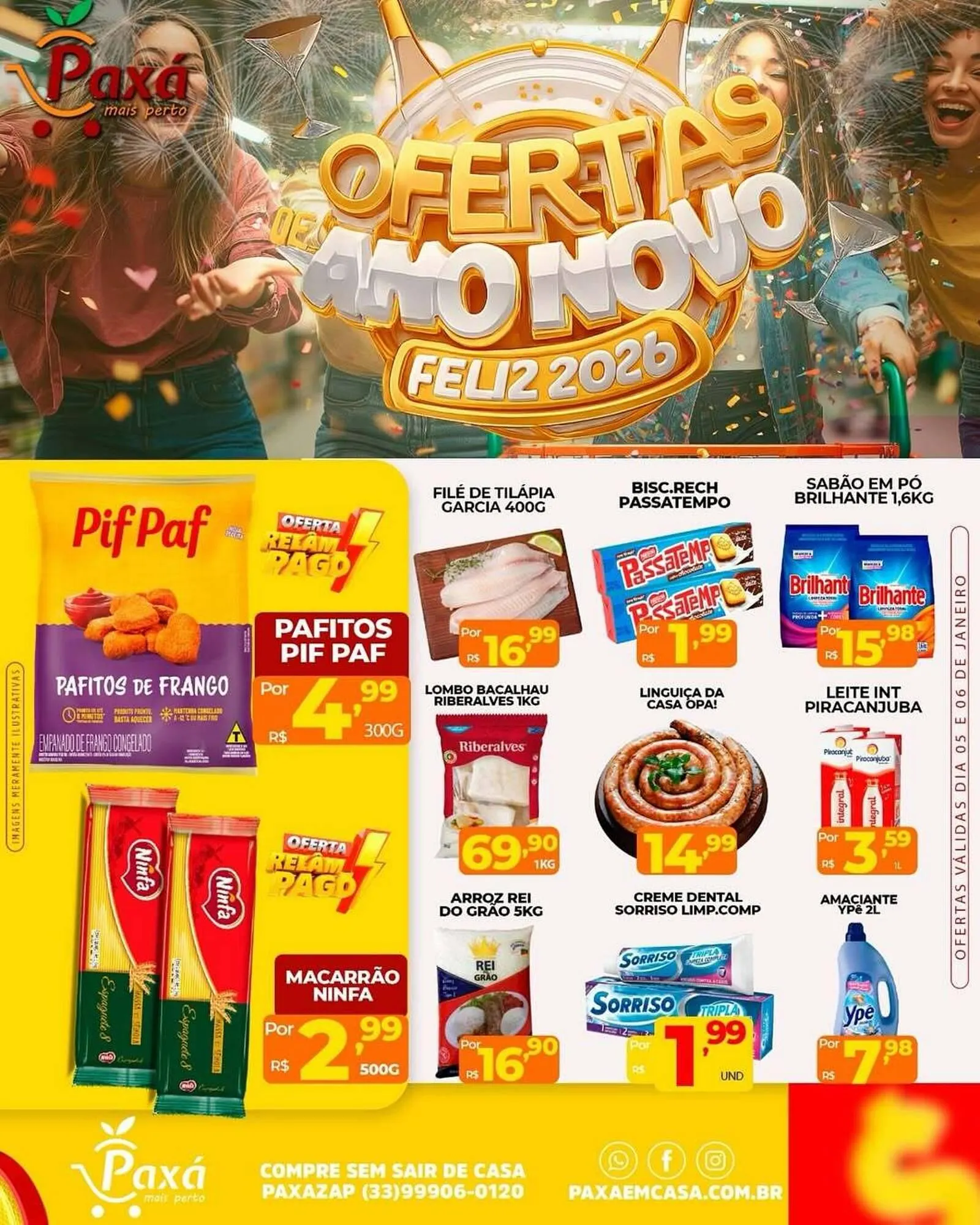 Encarte de Catálogo Paxá Supermercados 6 de janeiro até 7 de janeiro 2026 - Pagina 1